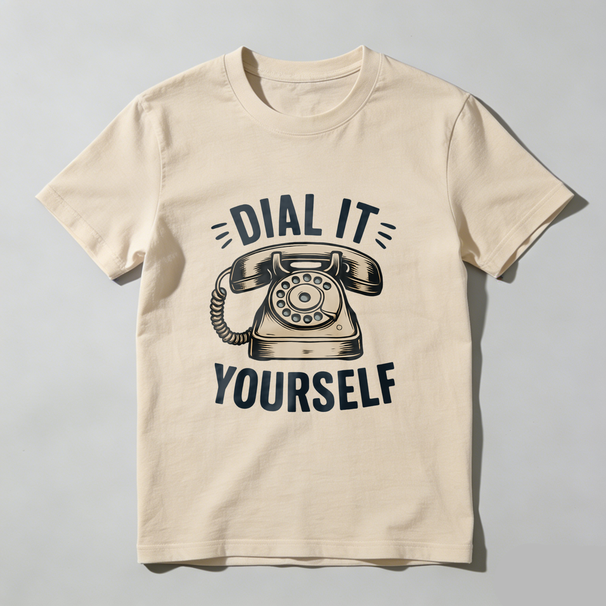 Dial It Yourself Vintage Telephone Graphic T-Shirt Made In Usa