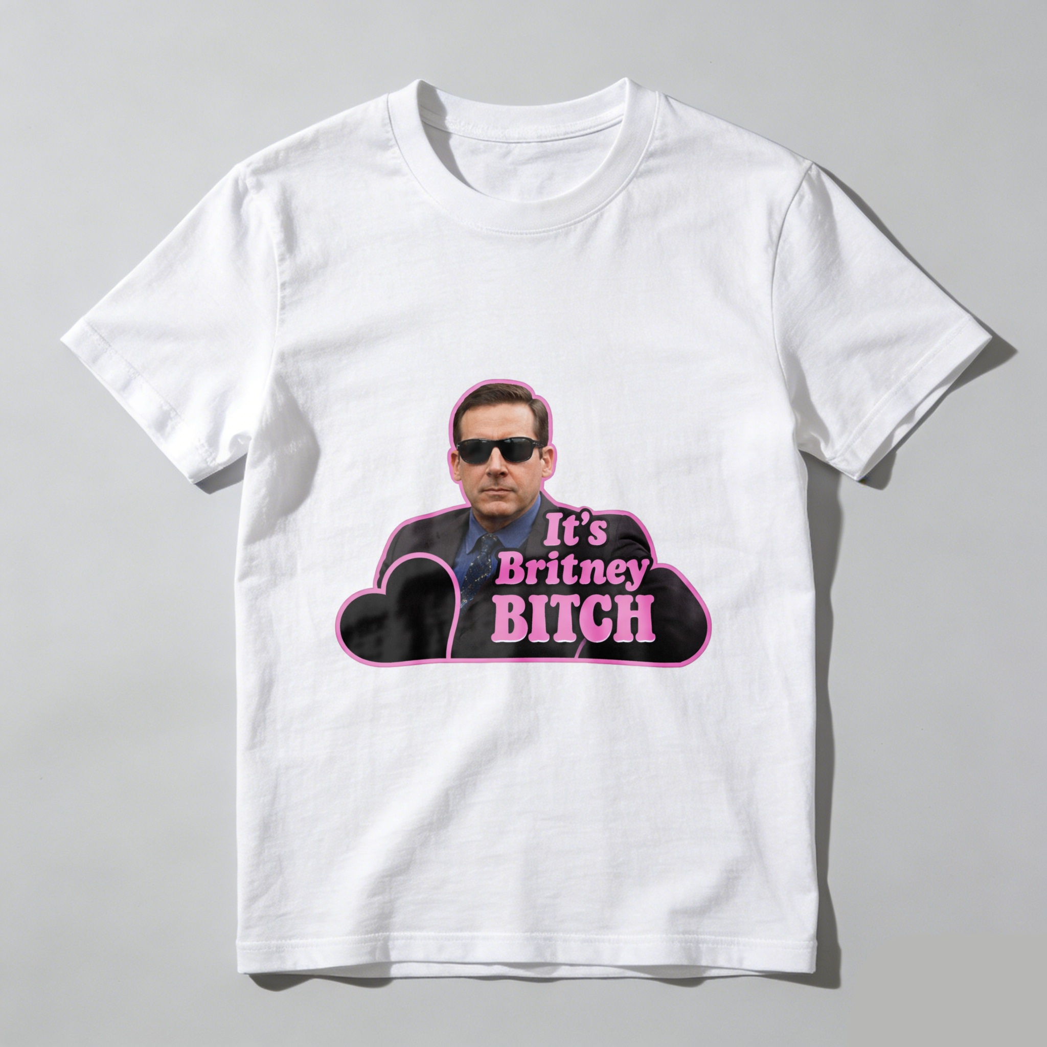 TEECURENT Its Britney Bitch Michael Scott T Shirt Funny Office Space Pop Culture Quote Men Women Unisex Black Cotton Tee Shirt