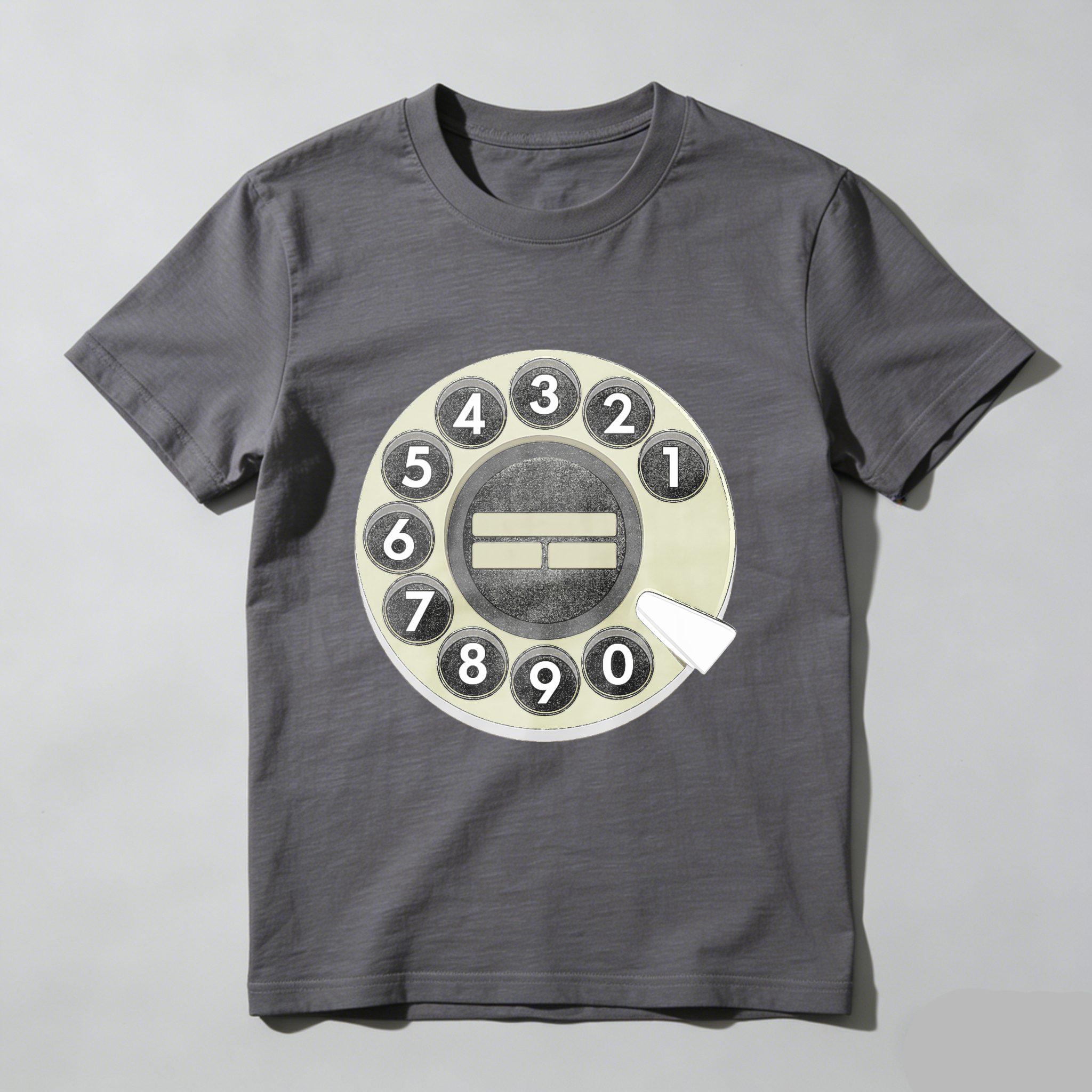 Retro Rotary Phone Dial T-Shirt Vintage Telephone Design Made In Usa