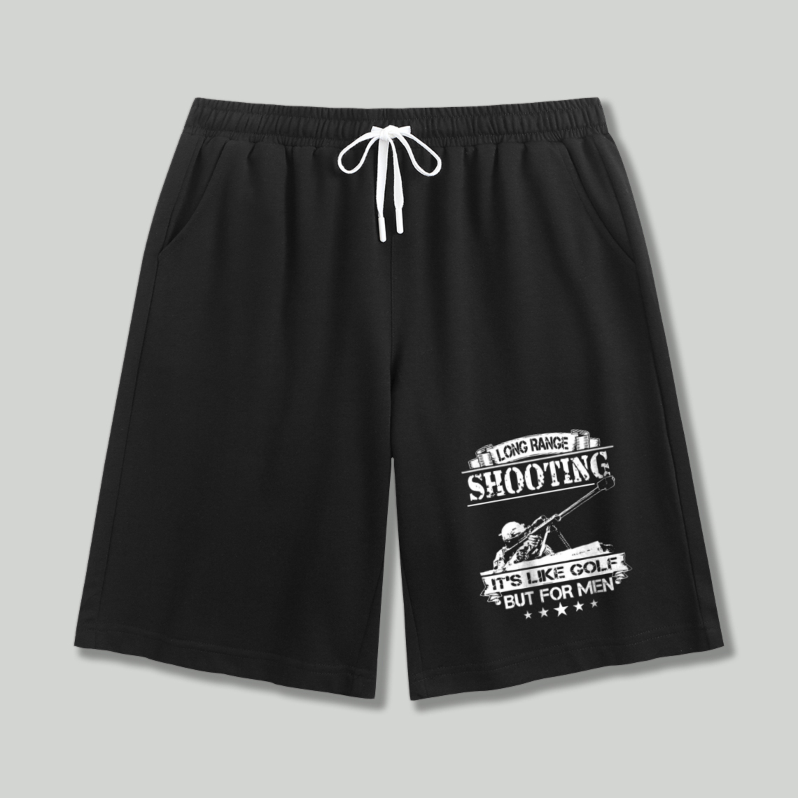 Long Range Shooting Its Like Golf But For Men Graphic Shorts