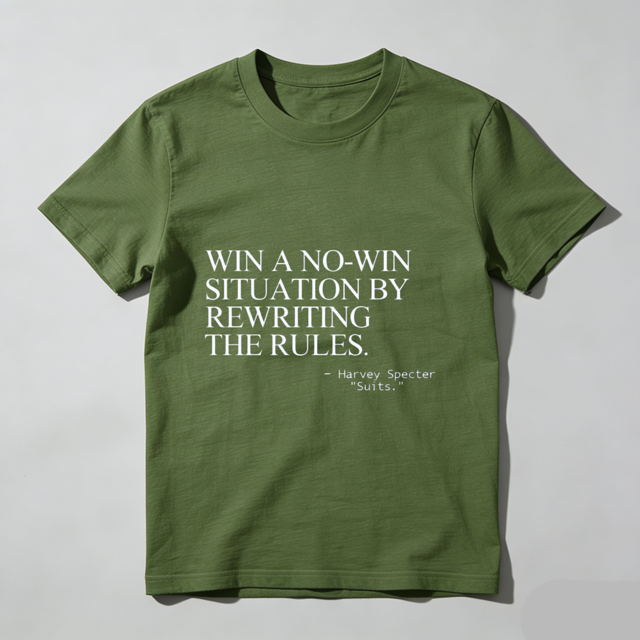 TEECURENT Harvey Specter Suits Quote Win A No Win Situation By Rewriting The Rules T Shirt