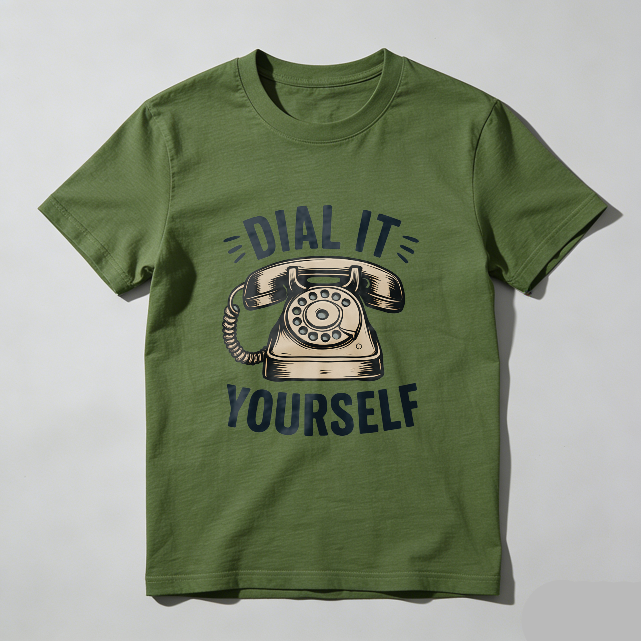 Dial It Yourself Vintage Telephone Graphic T-Shirt Made In Usa