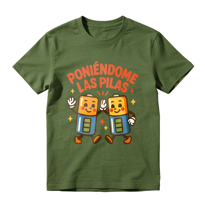 Battery Characters With Text Poniedome Las Pilas Unisex Classic T-shirt