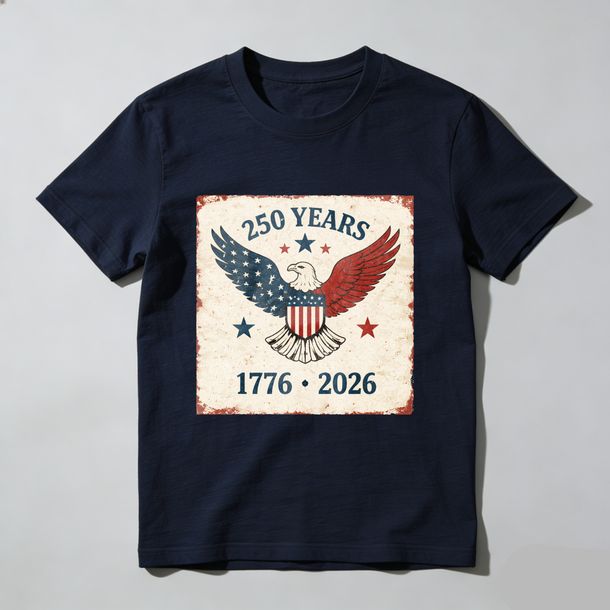 250 Years America Independence Day 1776 2026 Eagle Patriotic T Shirt