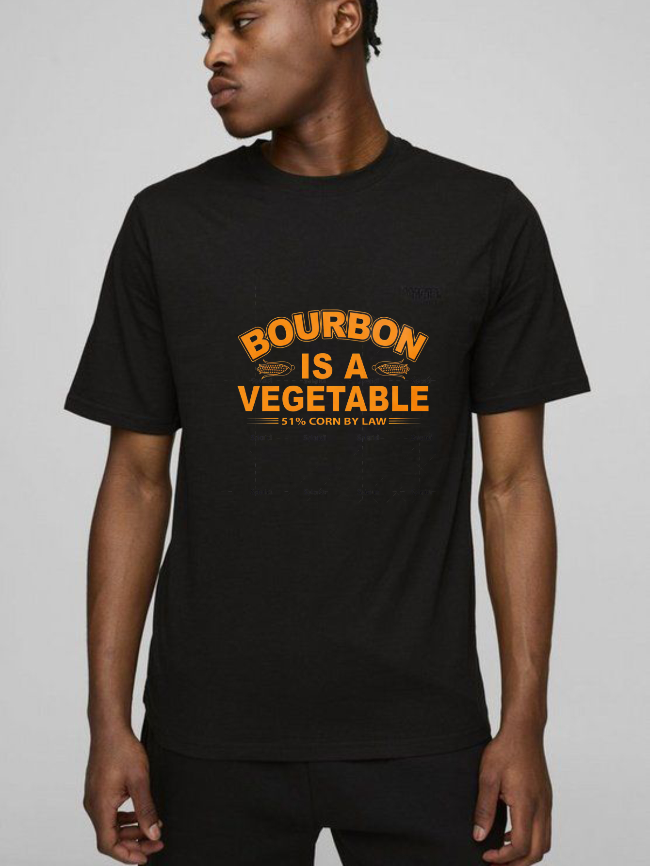 TEECURENT Bourbon Is A Vegetable 51 Percent Corn By Law Pure Cotton Short Sleeve T Shirt-TeeCurent