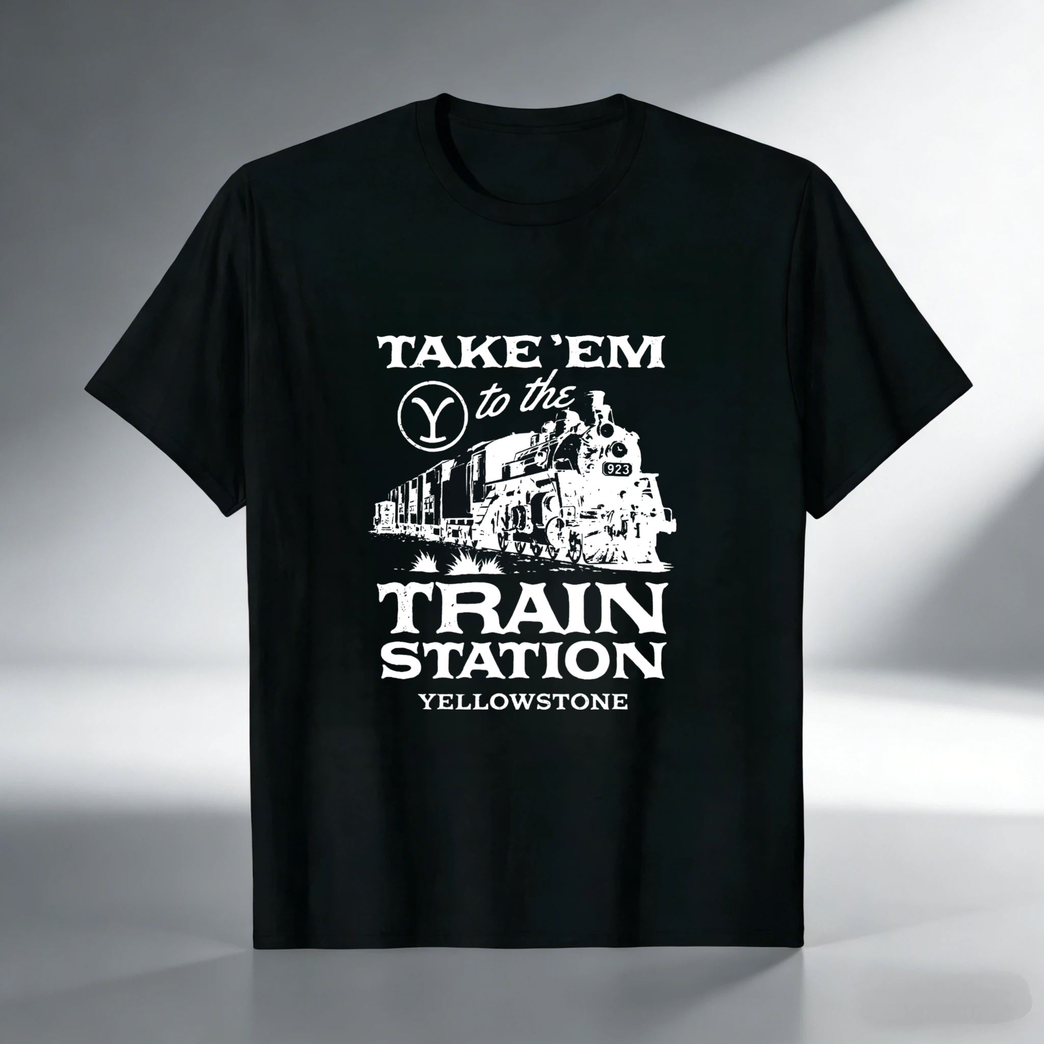 TEECURENT Take Em To The Train Station Yellowstone T Shirt