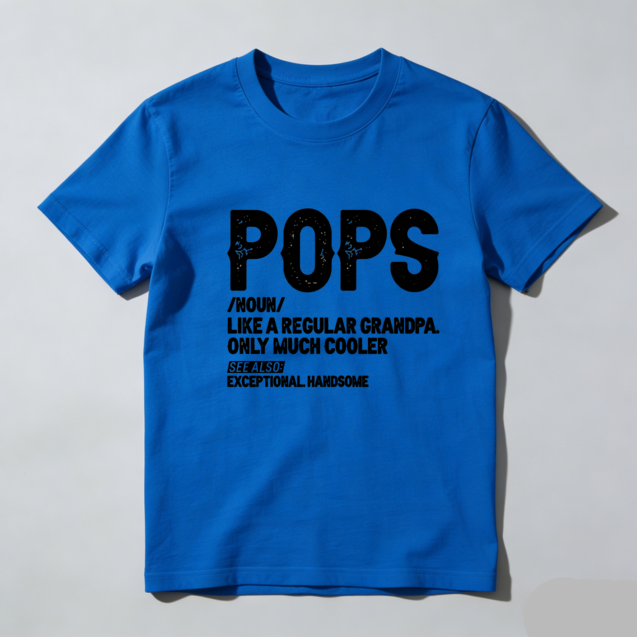 TEECURENT Pops Definition Exceptional Handsome Pure Cotton Short Sleeve T-Shirt-TeeCurent