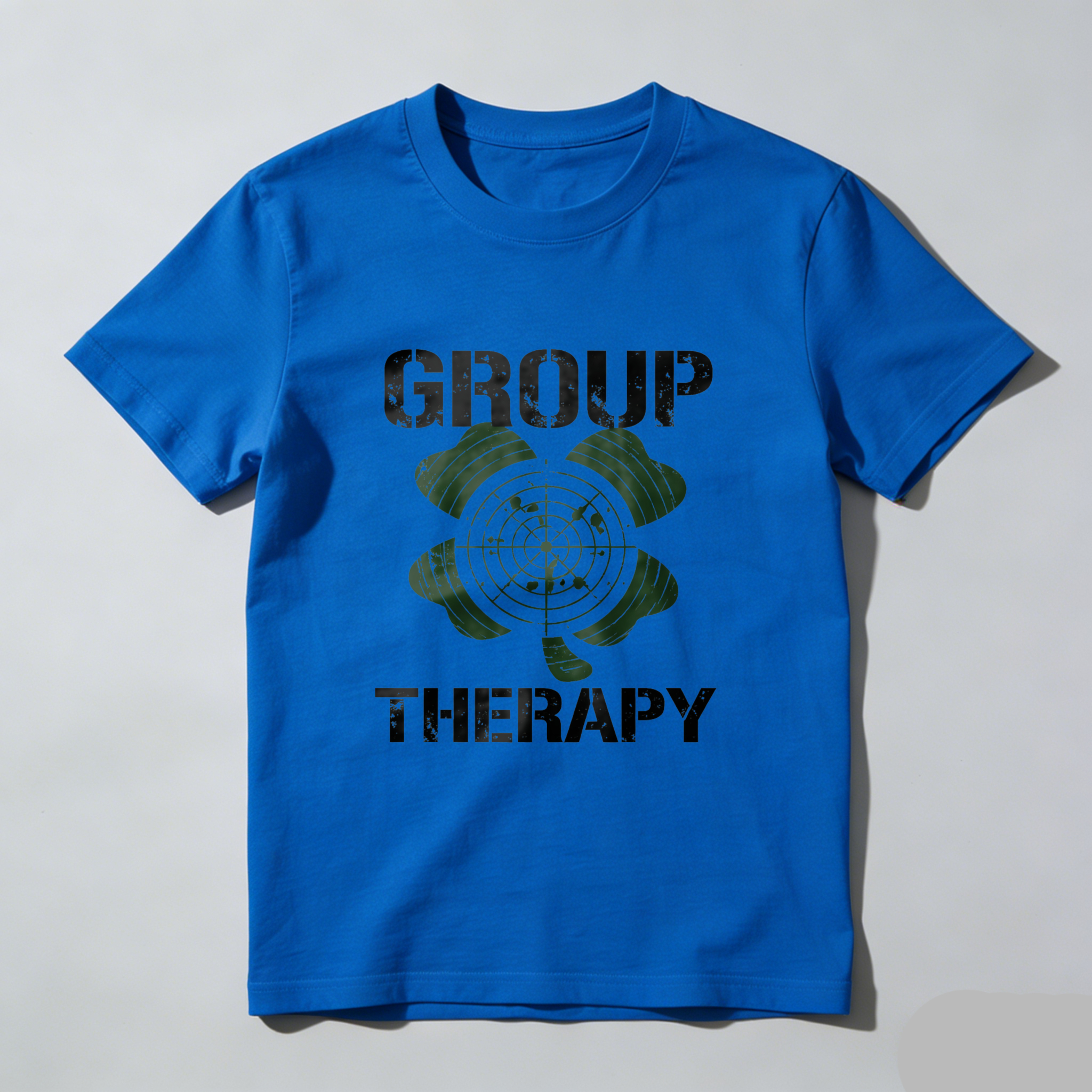 TEECURENT Group Therapy T Shirt With Target Design For Shooting Enthusiasts And Fun Group Activities