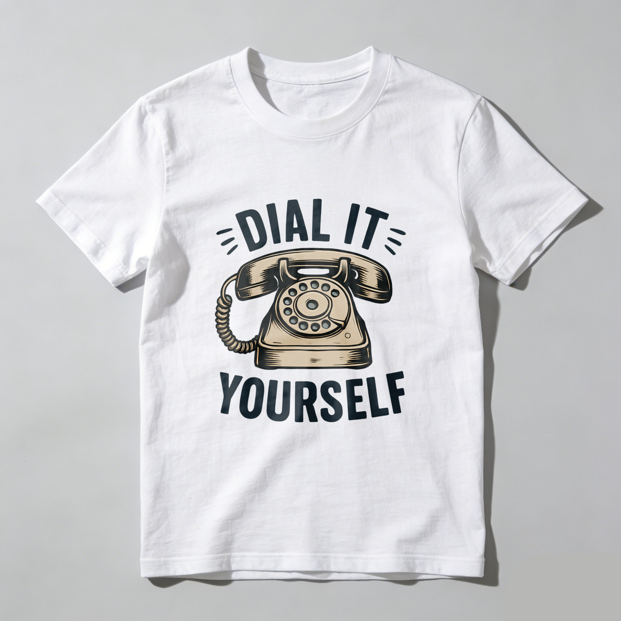 Dial It Yourself Vintage Telephone Graphic T-Shirt Made In Usa