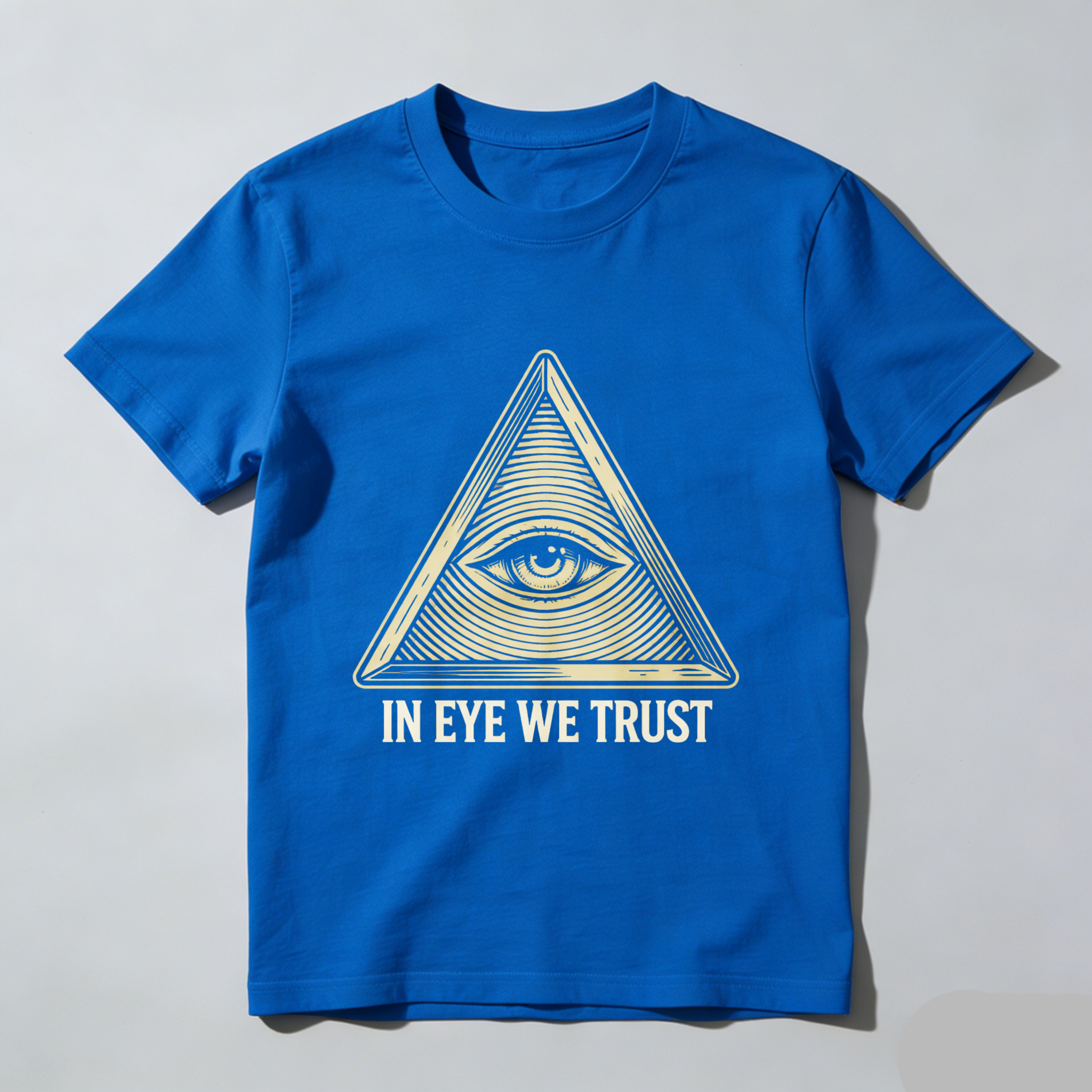 TEECURENT  All Seeing Eye Pyramid Symbol In Eye We Trust TEECURENT
