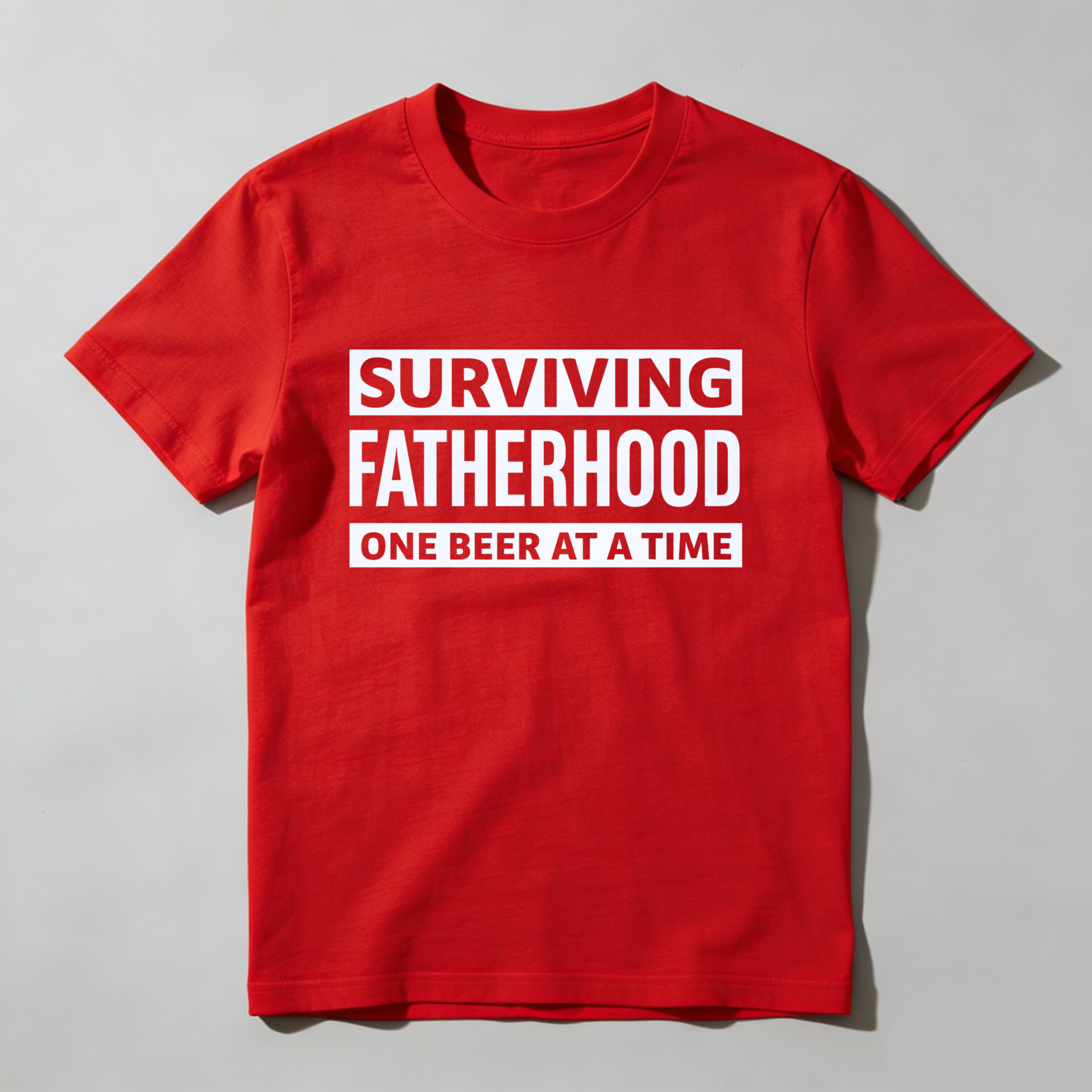 Surviving Fatherhood One Beer At A Time T Shirt Made In Usa