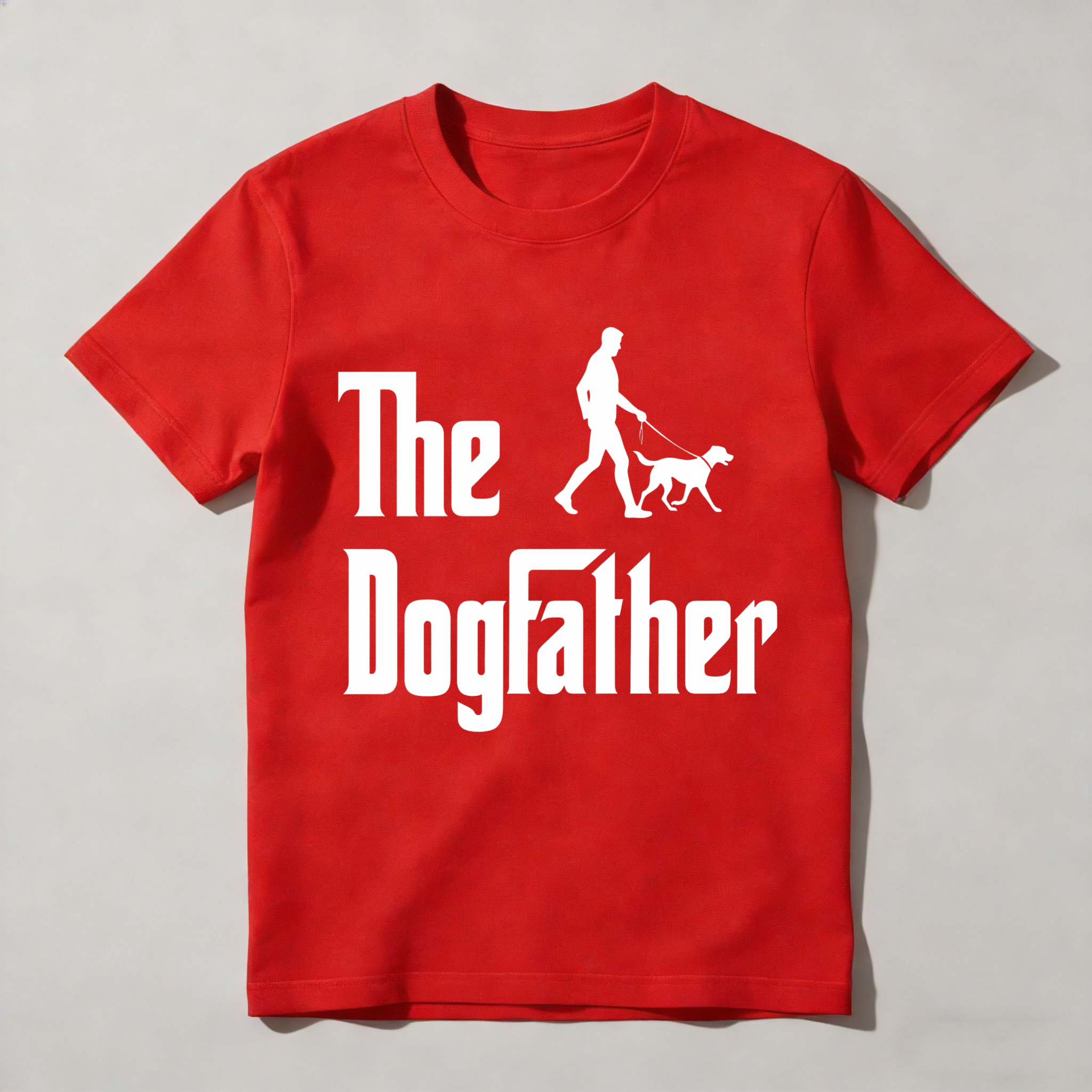 The Dogfather Silhouette Man Walking Dog Unisex Classic T-shirt
