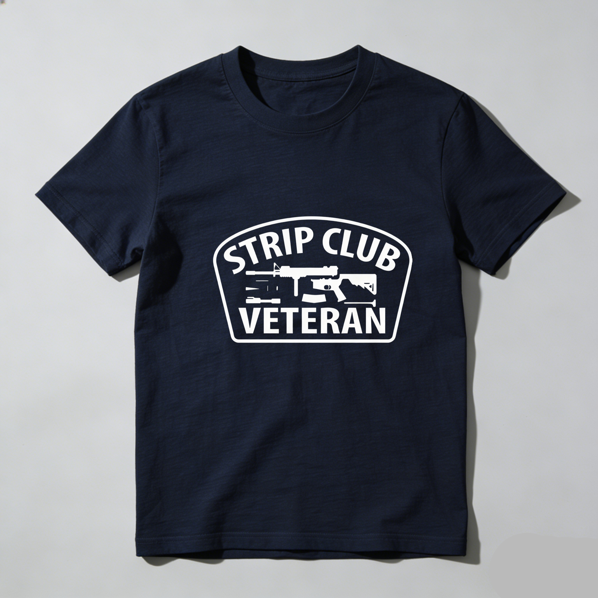TEECURENT Strip Club Veteran Pure Cotton Short Sleeve T Shirt-TeeCurent