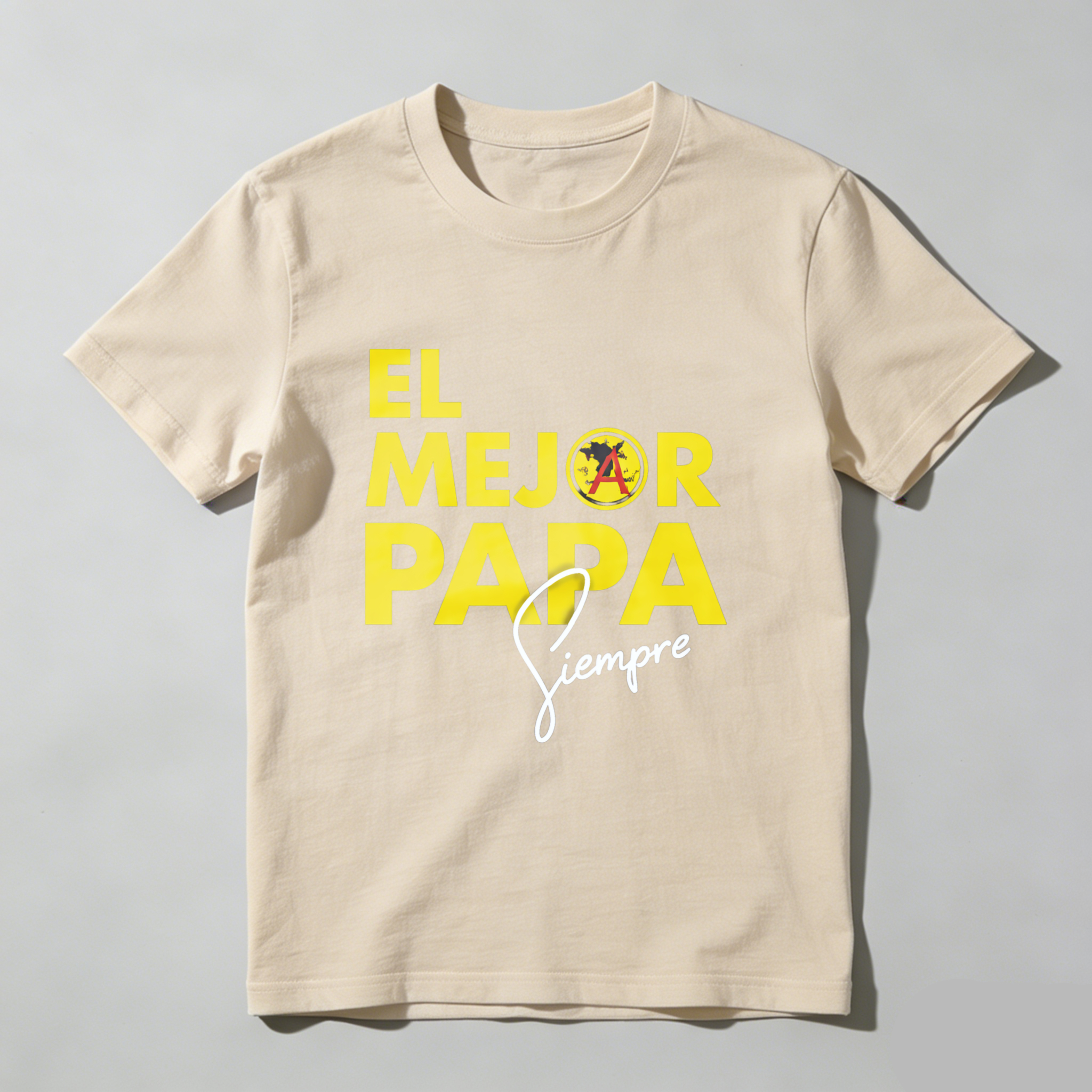 TEECURENT El Mejor Papa Siempre Mexico Flag Fatherhood T Shirt For Dad Gift