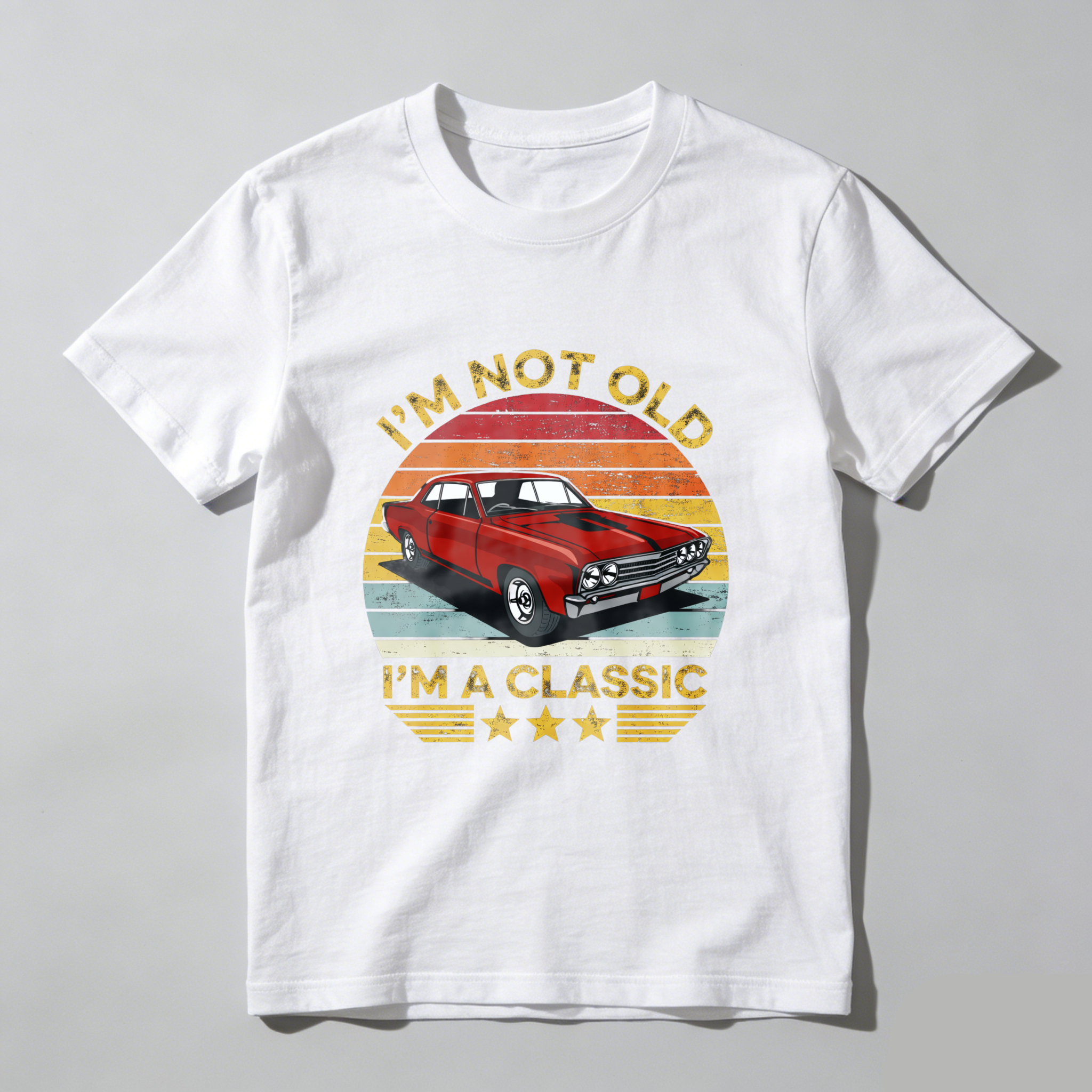 Im Not Old Im A Classic Vintage Car T-Shirt Retro Design For Men And Women