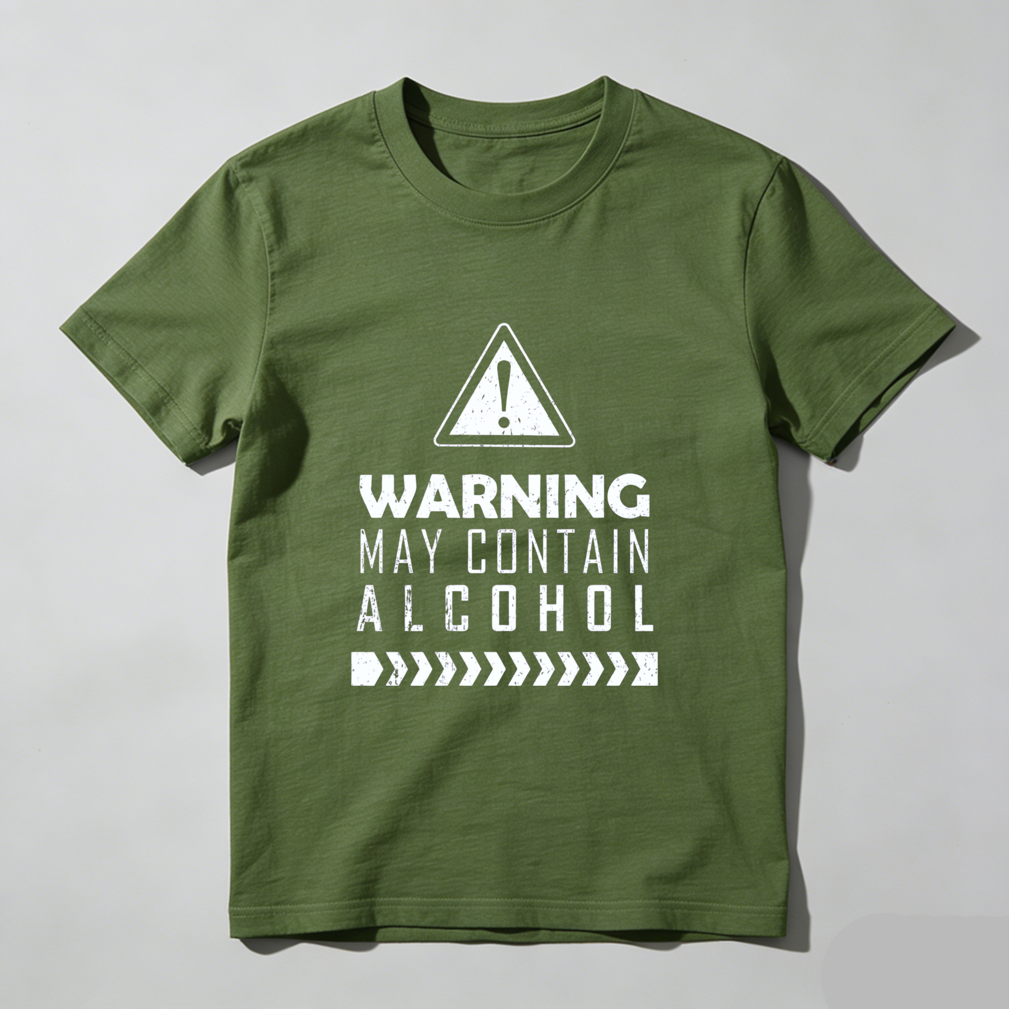TEECURENT Warning May Contain Alcohol T-Shirt Humor Gift For Drinkers Fun Statement Shirt WOMEN