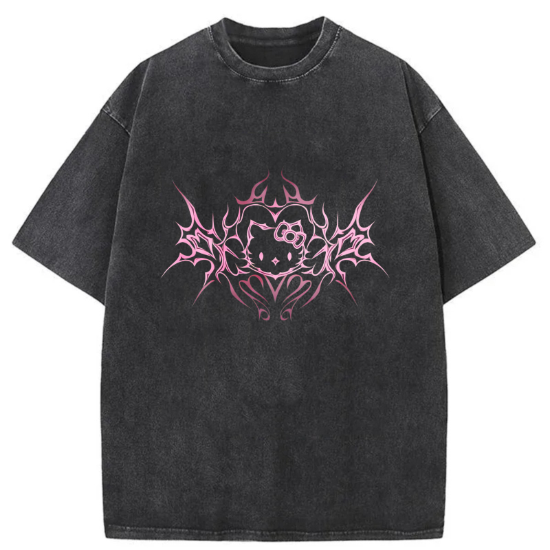 Pink Tribal Hello Kitty Design tshirt 100% cotton