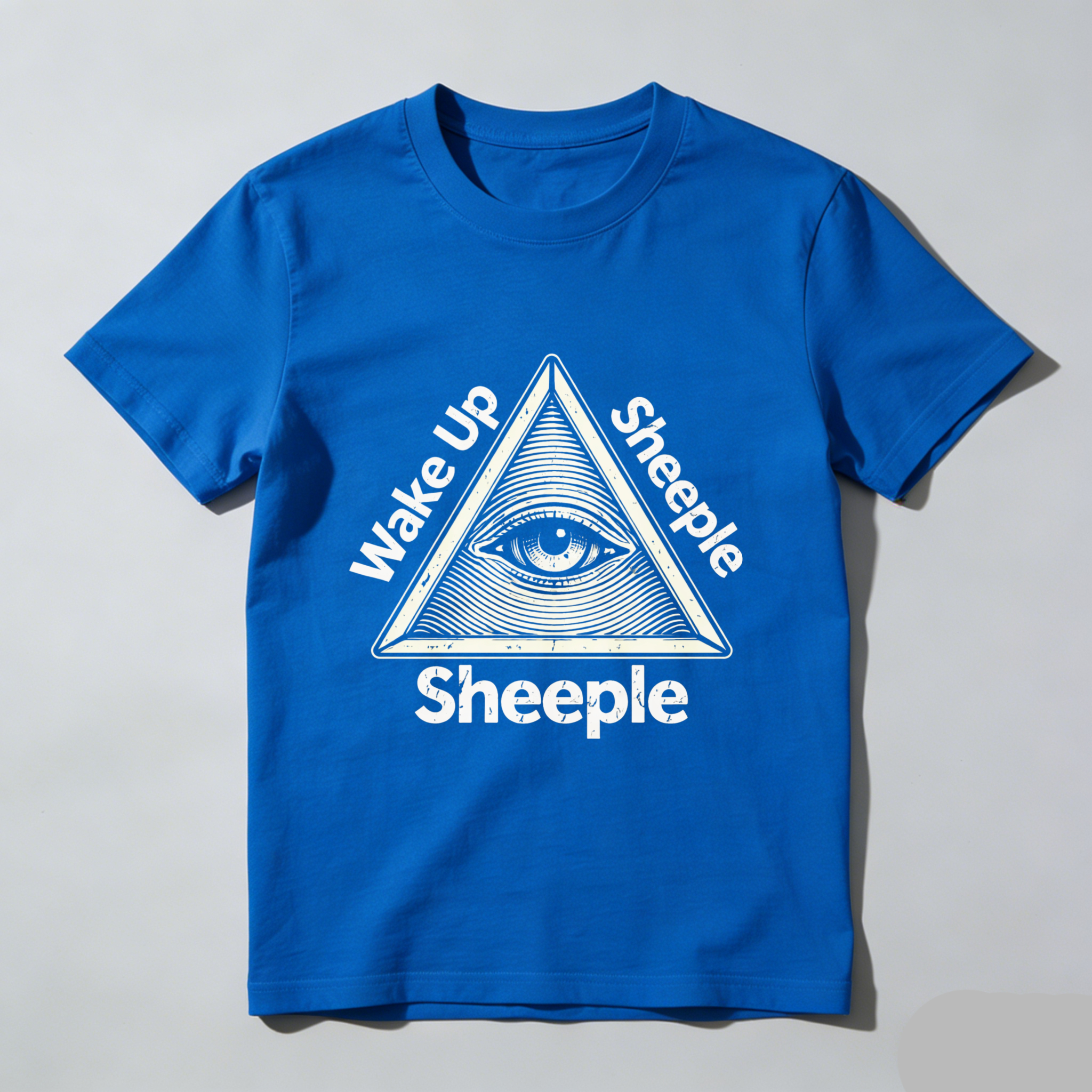 TEECURENT  Wake Up Sheeple Eye In Pyramid Sheeple TEECURENT