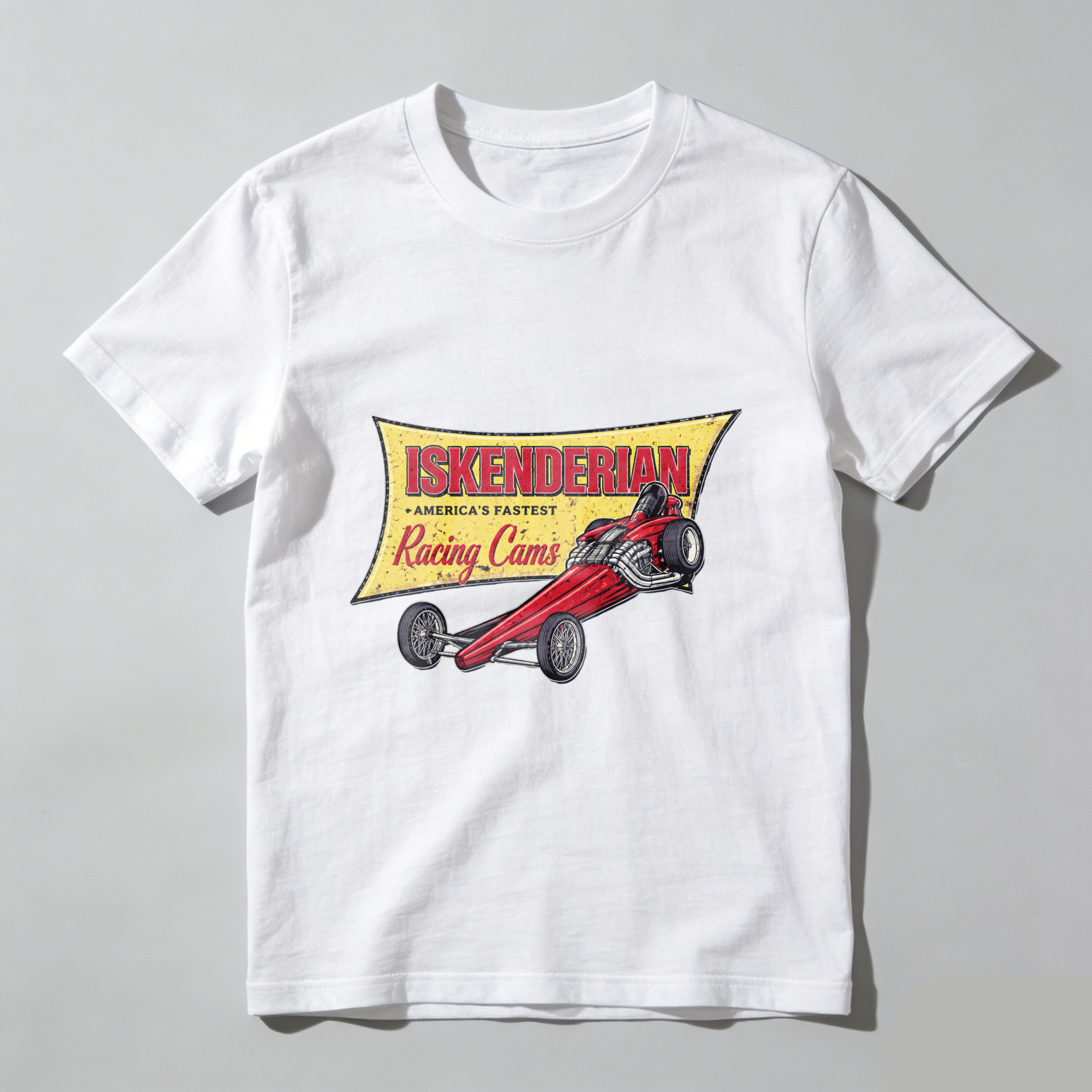 Iskenderian Racing Cams America S Fastest Vintage Hot Rod T Shirt Black