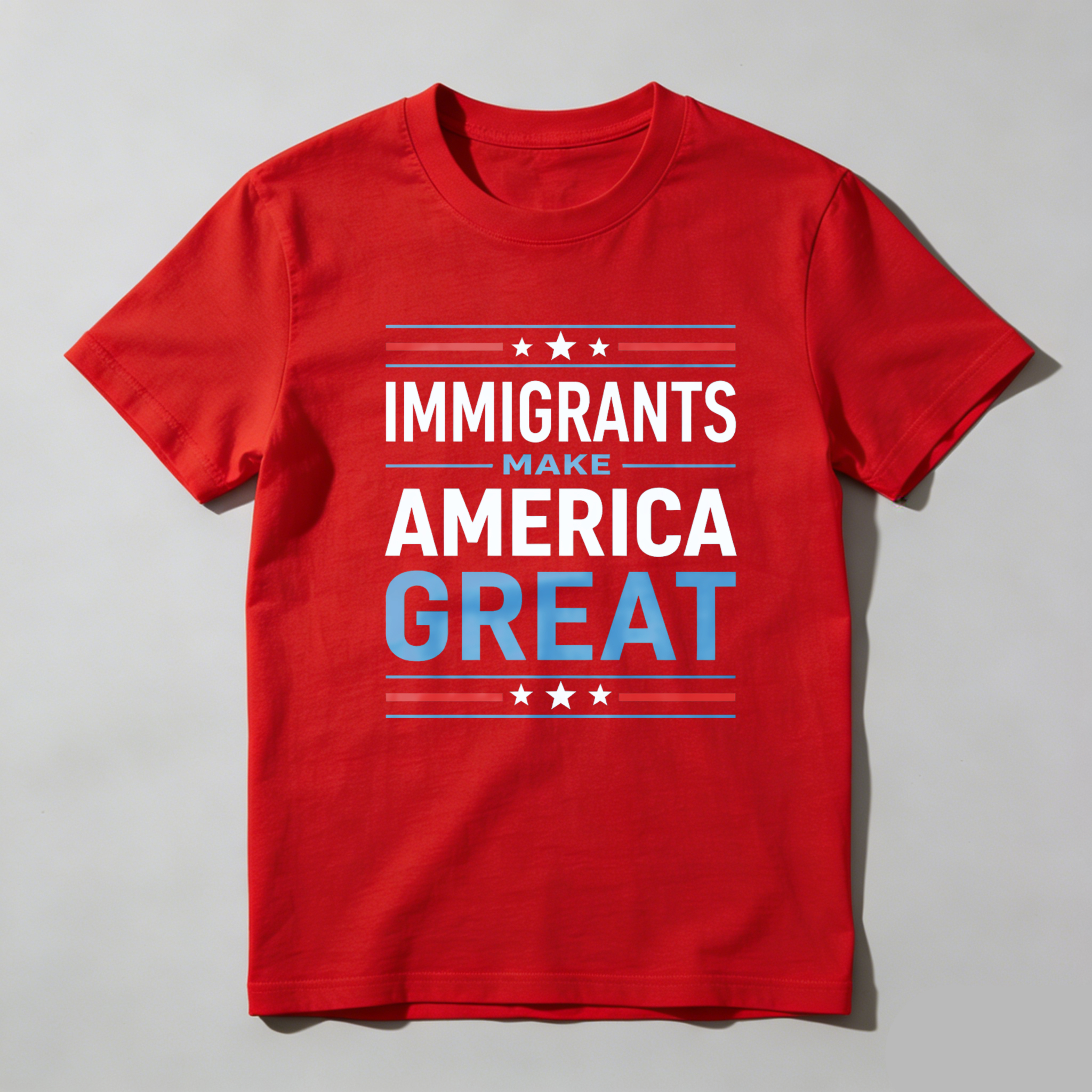 TEECURENTImmigrants Make America Great Patriotic T Shirt For Men And Women American Flag Design Black Cotton Tee-TeeCurent