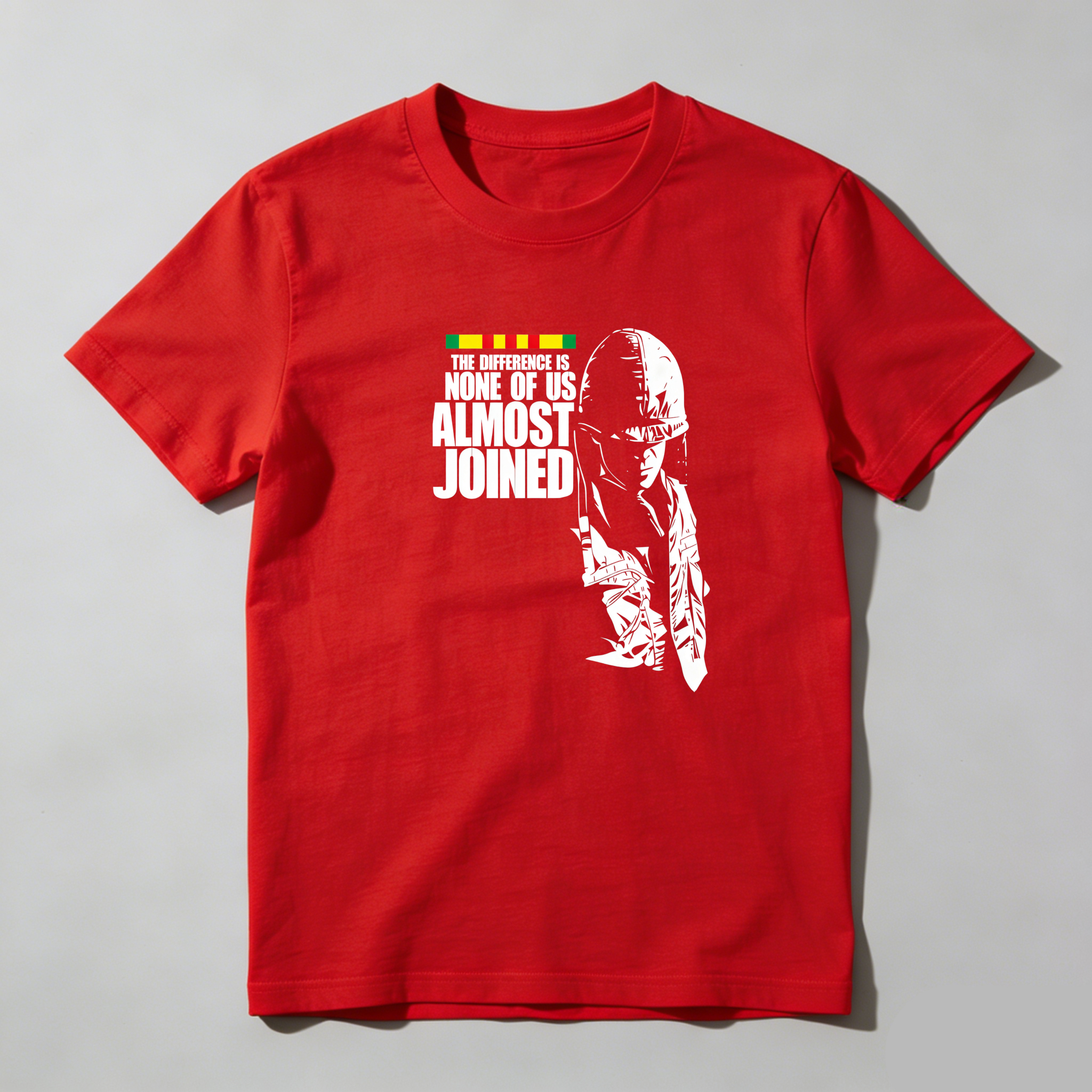 TEECURENT The Difference Is None Of Us Almost Joined Pure Cotton Short Sleeve T Shirt-TeeCurent