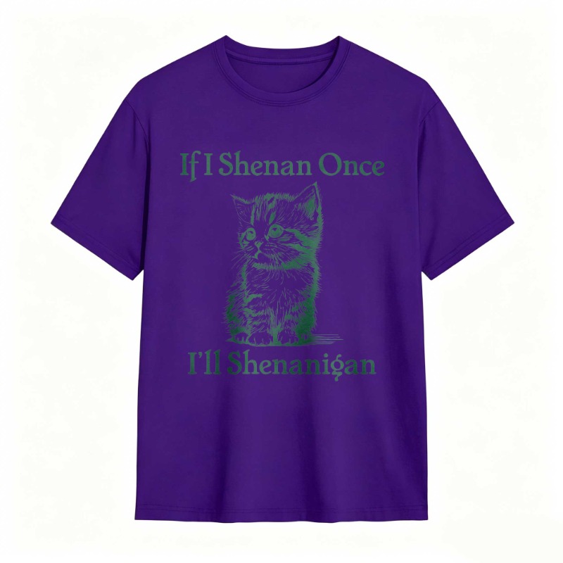 Cat And Text If I Shenan Once I Ll Shenanigan T-shirt