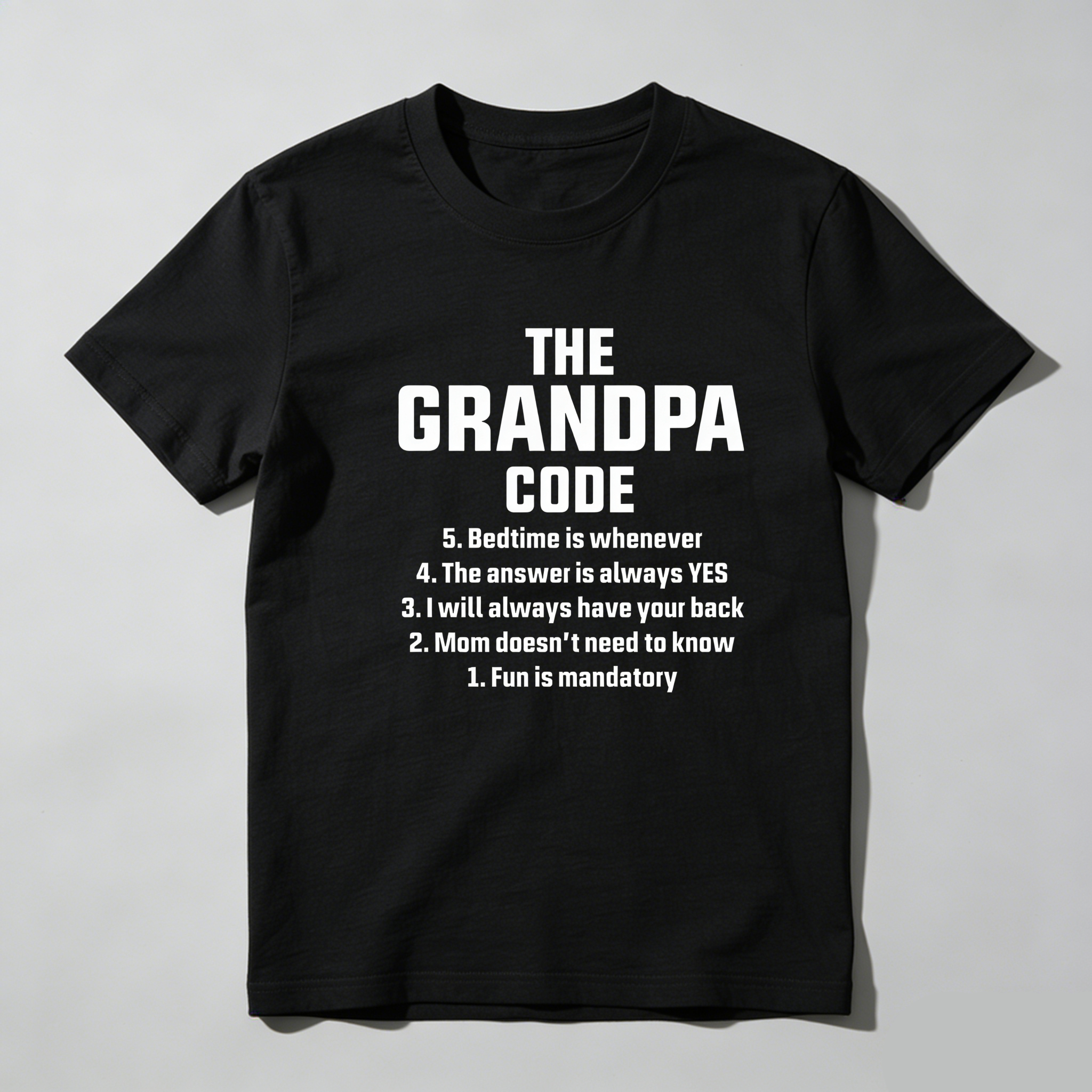 TEECURENT The Grandpa Code Fun Mandatory Yes Always Pure Cotton Short Sleeve T-Shirt-TeeCurent