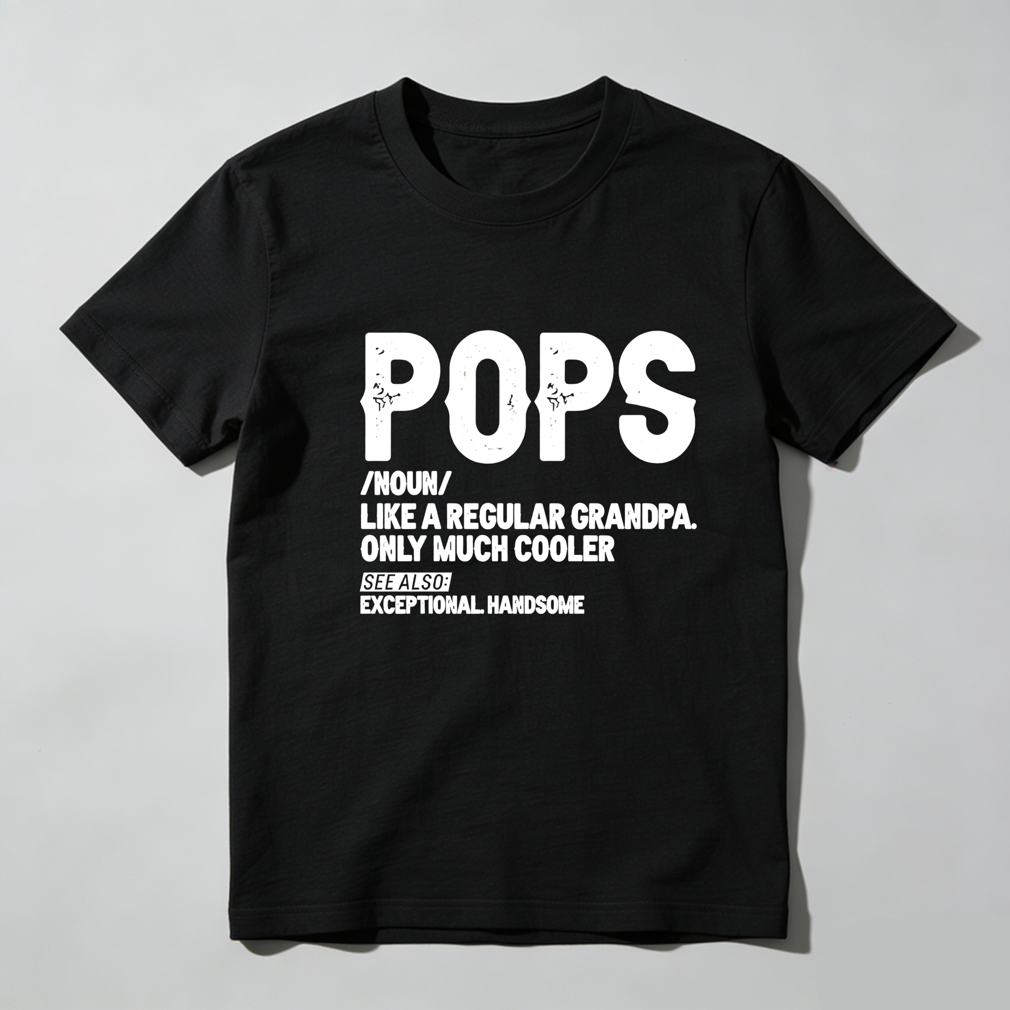 TEECURENT Pops Definition Exceptional Handsome Pure Cotton Short Sleeve T-Shirt-TeeCurent