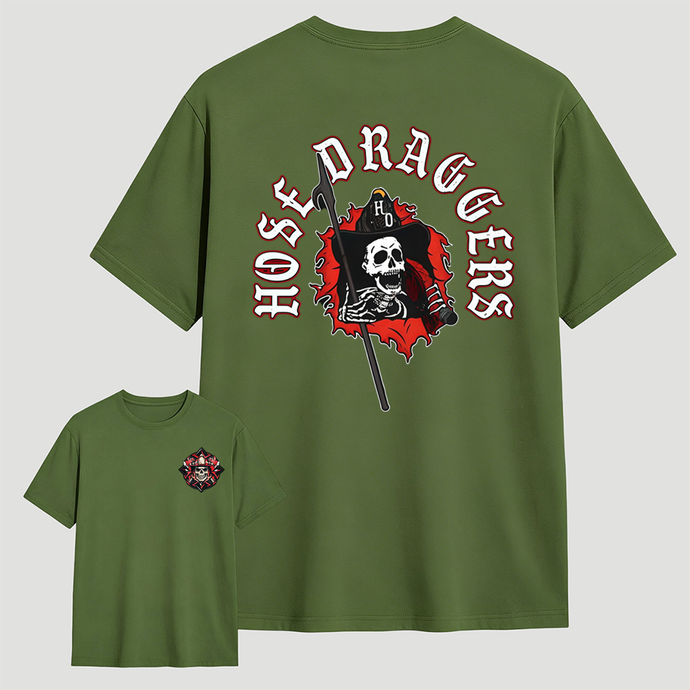 Hose Draggers Firefighter Skull T-Shirt