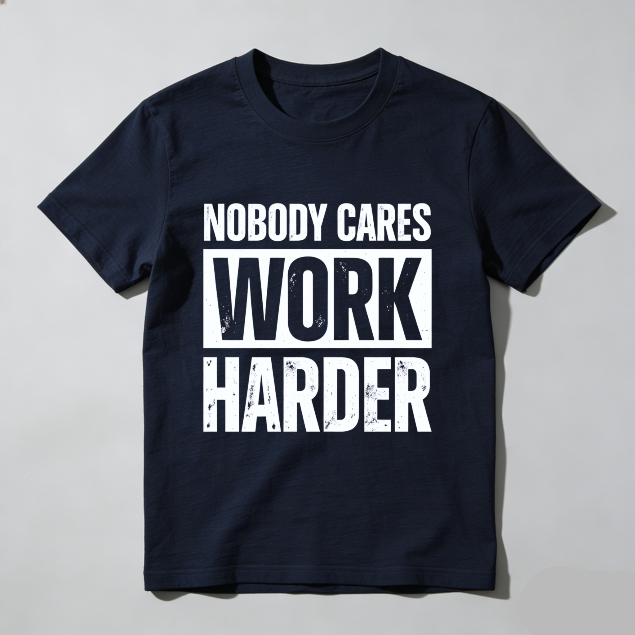 TEECURENT Nobody Cares Work Harder Motivational T Shirt For Men And Women Gym Workout Fitness Inspiration Apparel WOMEN