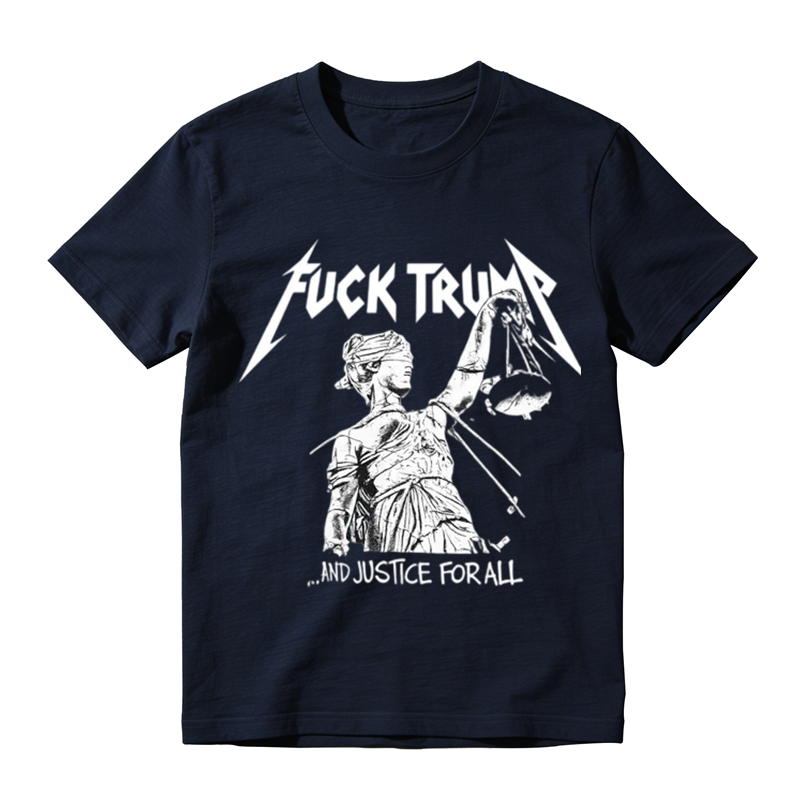 Vintage Metal Protest Graphic and Justice For All T-Shirt