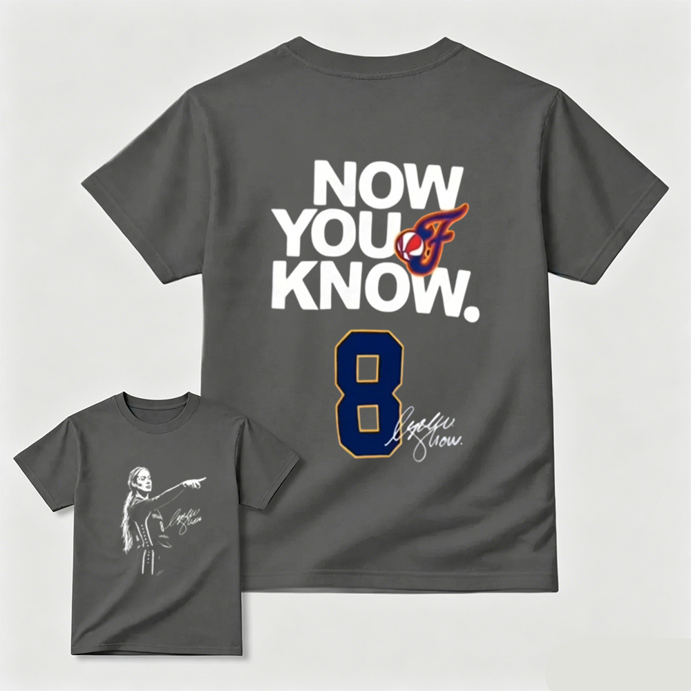 Sophie Cunningham "Now You Know" Double-Sided Basketball Graphic T-Shirt