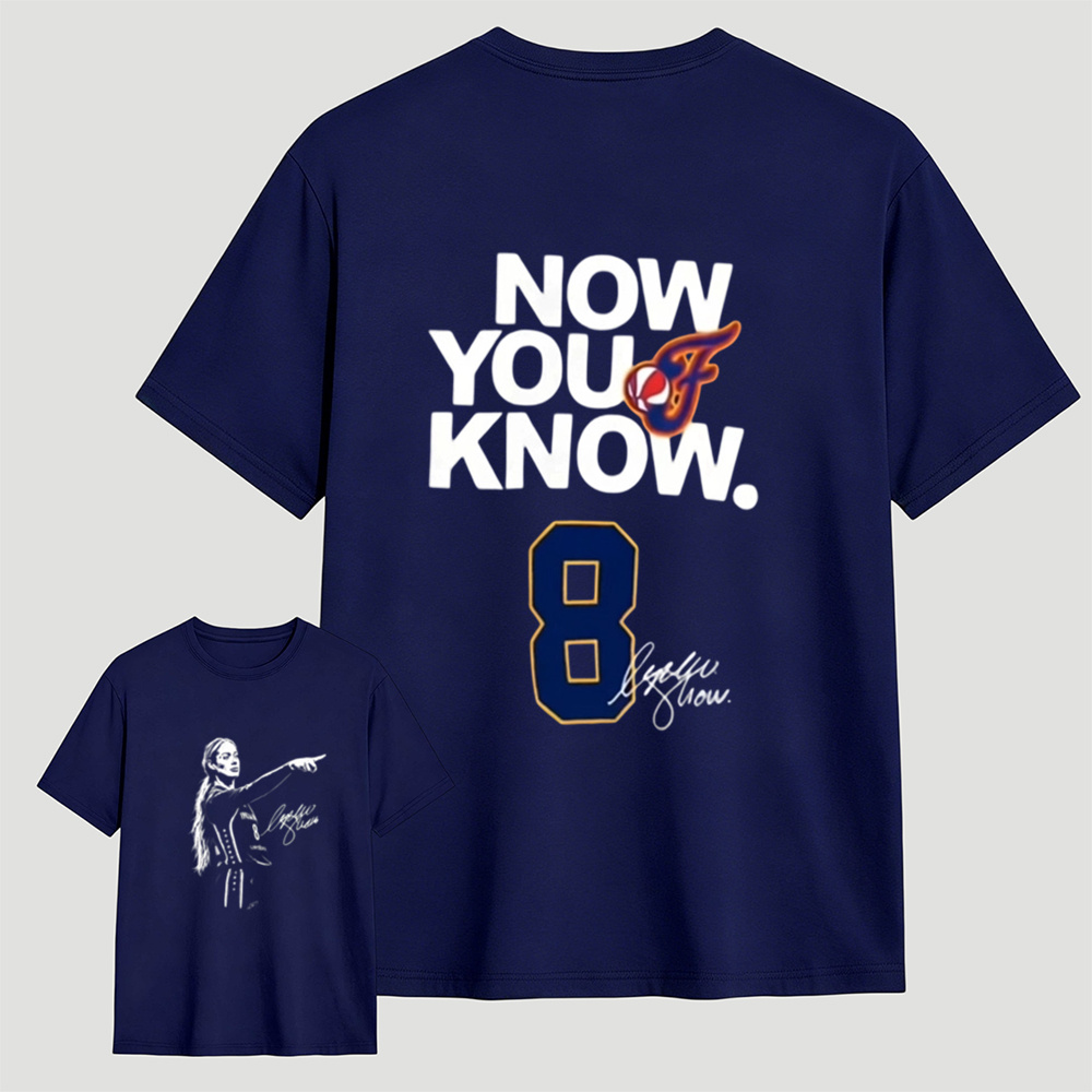 Sophie Cunningham "Now You Know" Double-Sided Basketball Graphic T-Shirt