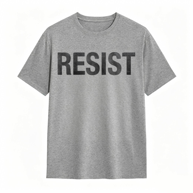Resist Text Graphic T-shirt