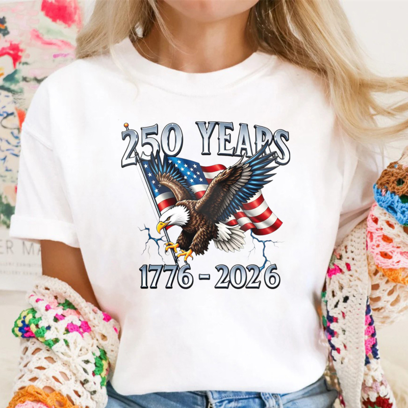 American Eagle Independence Day 250 Years 1776-2026 T-Shirt