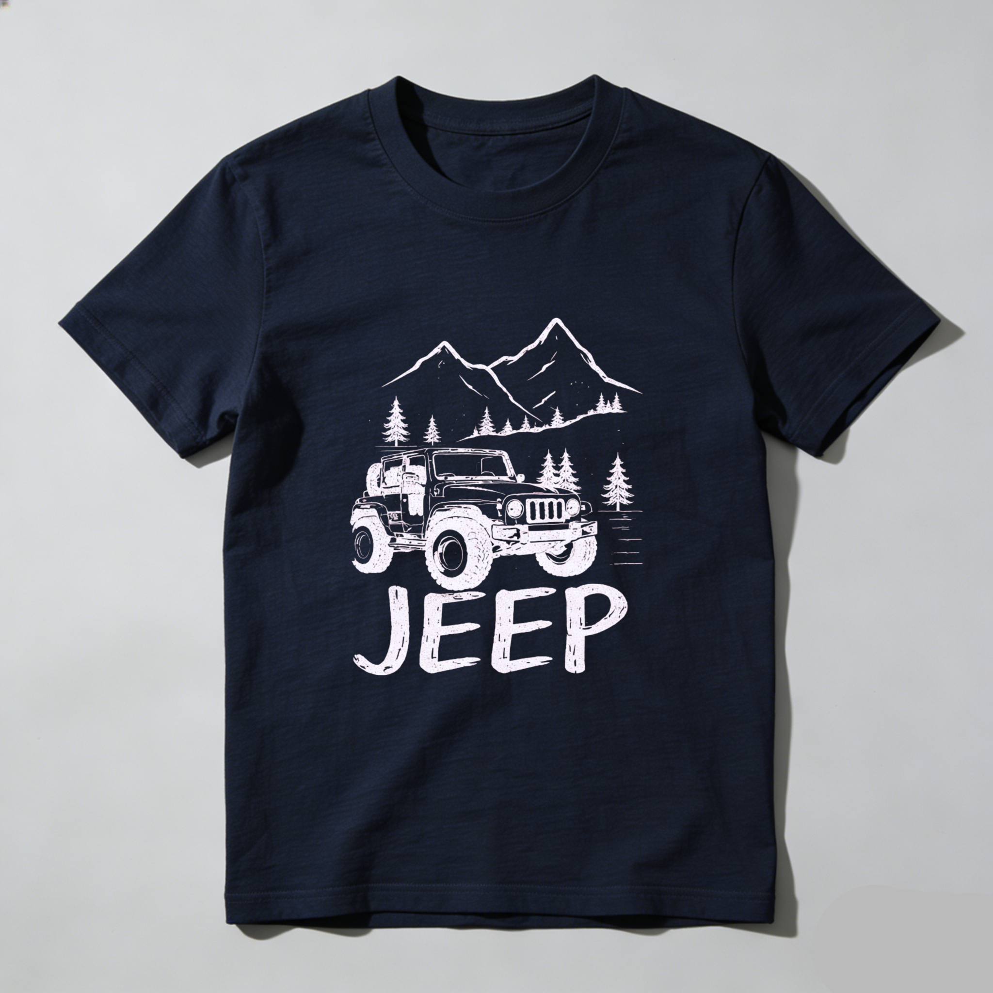 Jeep Mountain Adventure Off Road Vehicle Graphic T Shirt For Men And Women Outdoor Camping Hiking Lifestyle Apparel