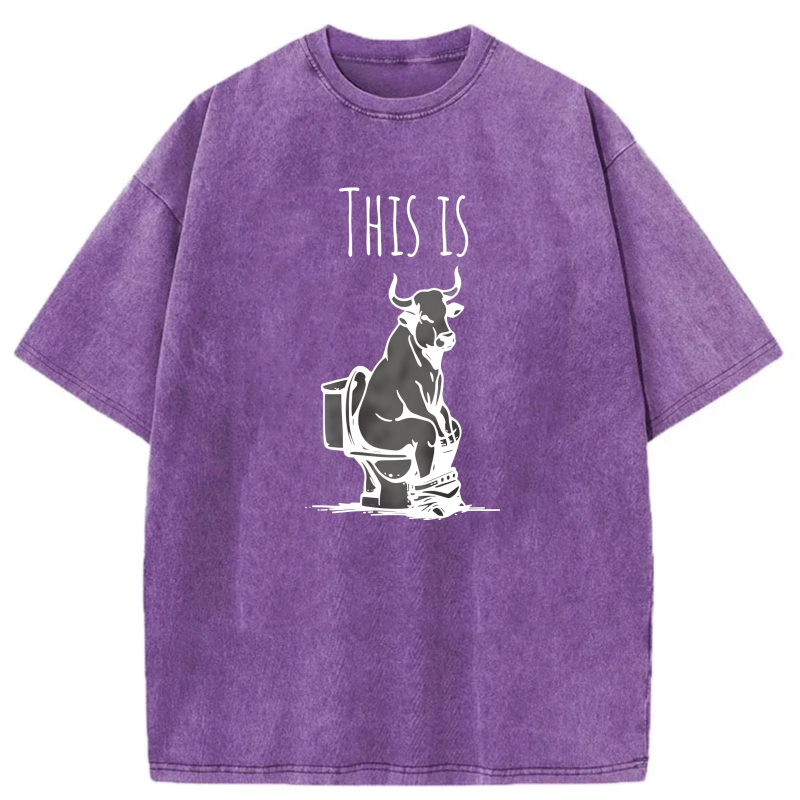 This Is Bull On Toilet tshirt 100% cotton