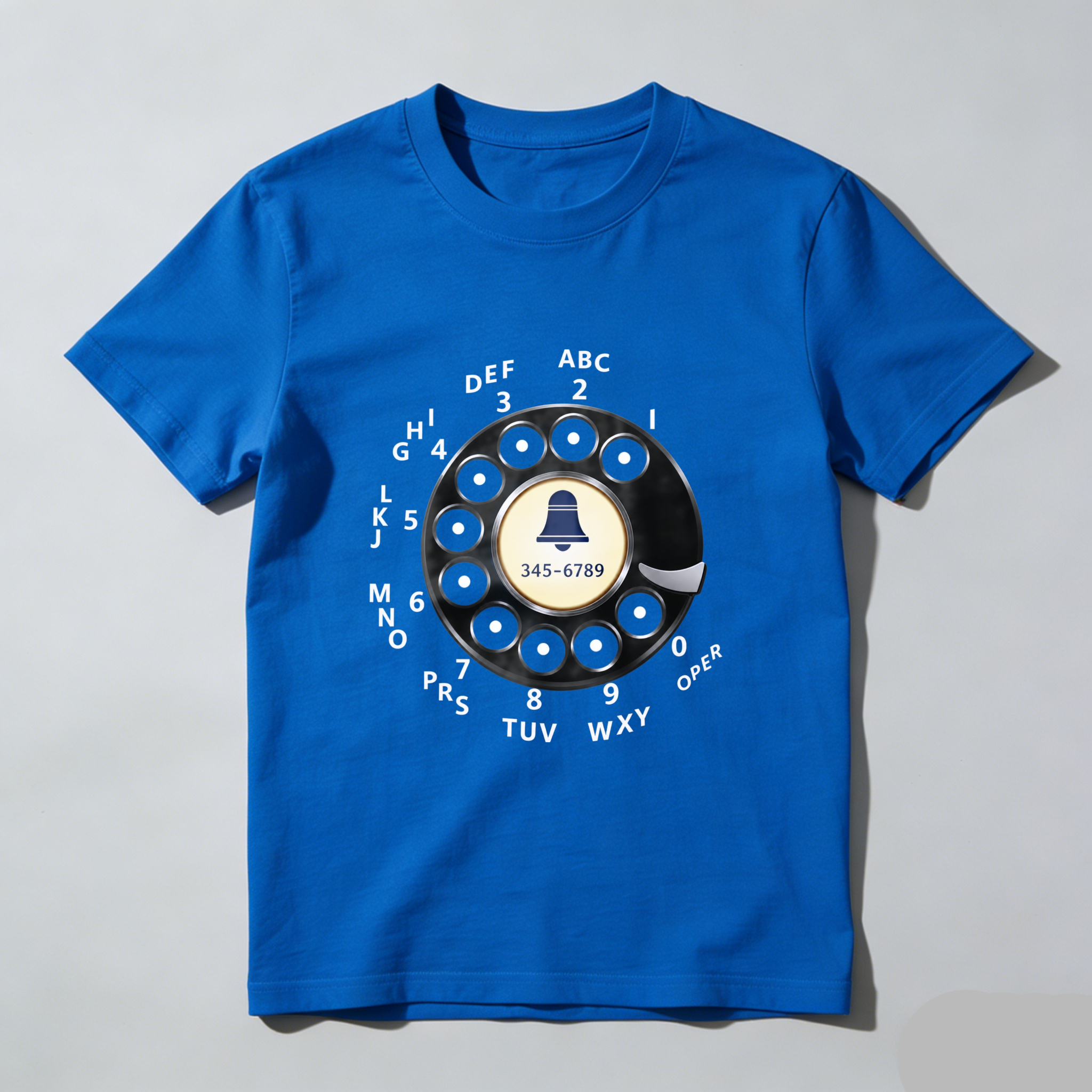 Retro Rotary Phone Dial T-Shirt Classic Vintage Telephone Design Made In Usa