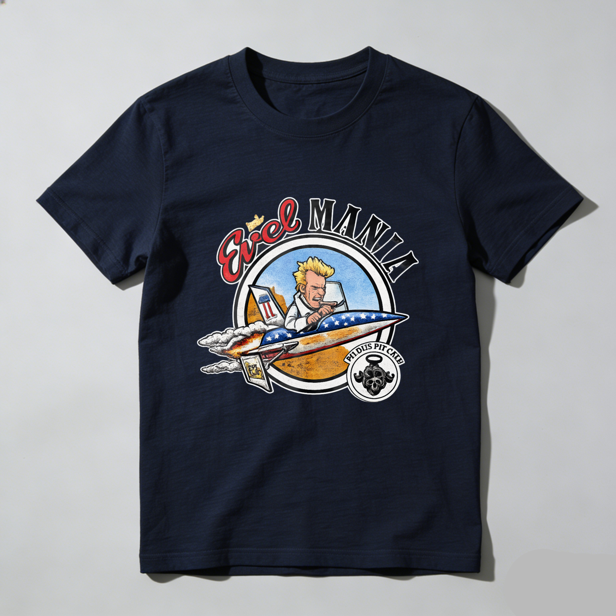 Made In Usa Aviator Mania T Shirt With Pilot And Jet Plane Graphic Design For Aviation Enthusiasts