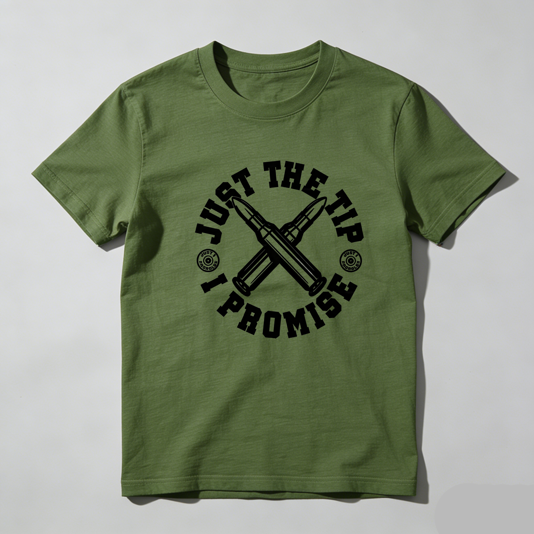 TEECURENT Just The Tip I Promise Pure Cotton Short Sleeve T Shirt-TeeCurent