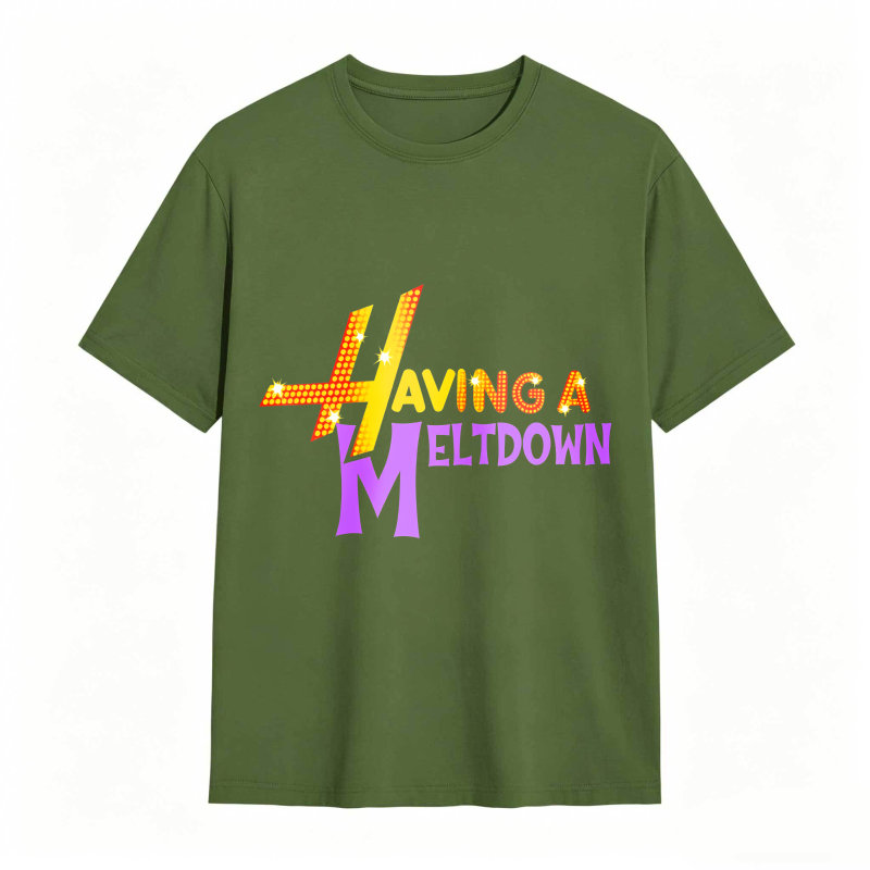 Having A Meltdown With Lightning Bolt Design Unisex Classic T-shirt