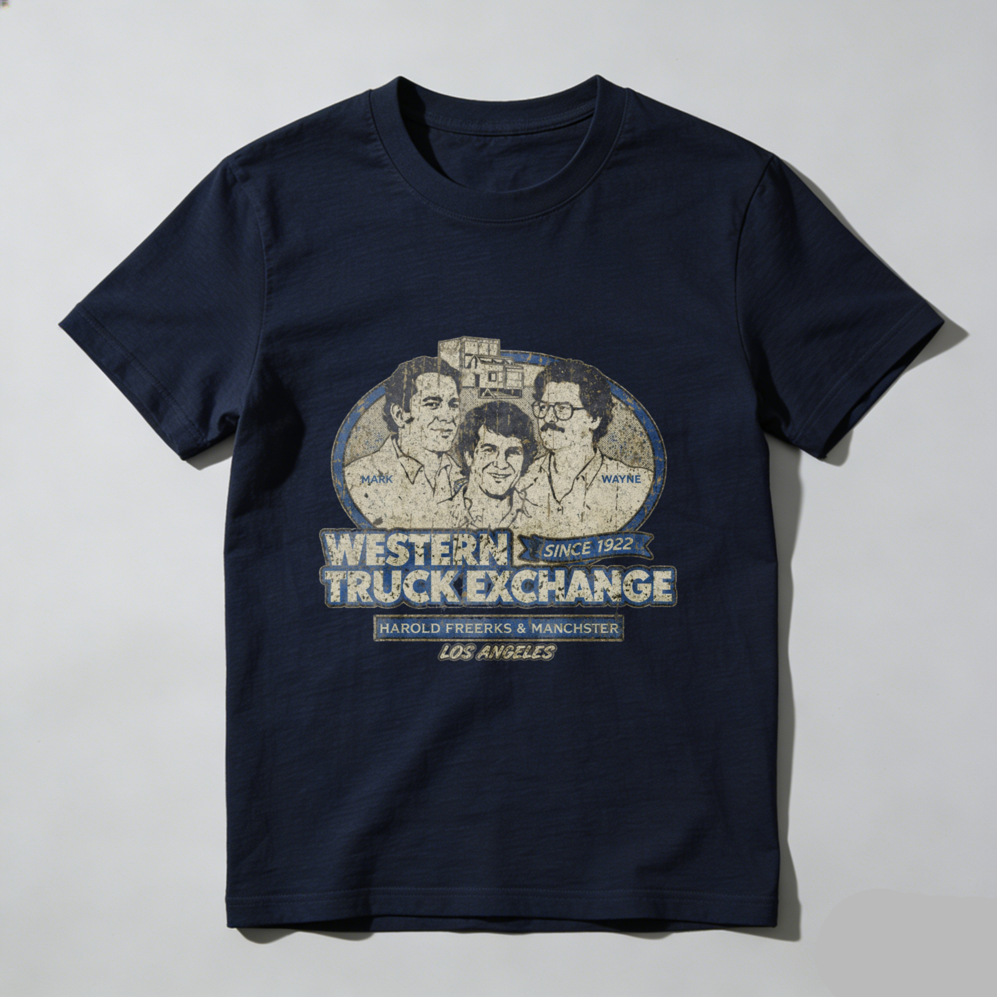 Western Truck Exchange Since 1952 Harold Freerks Manchester Los Angeles Vintage T Shirt