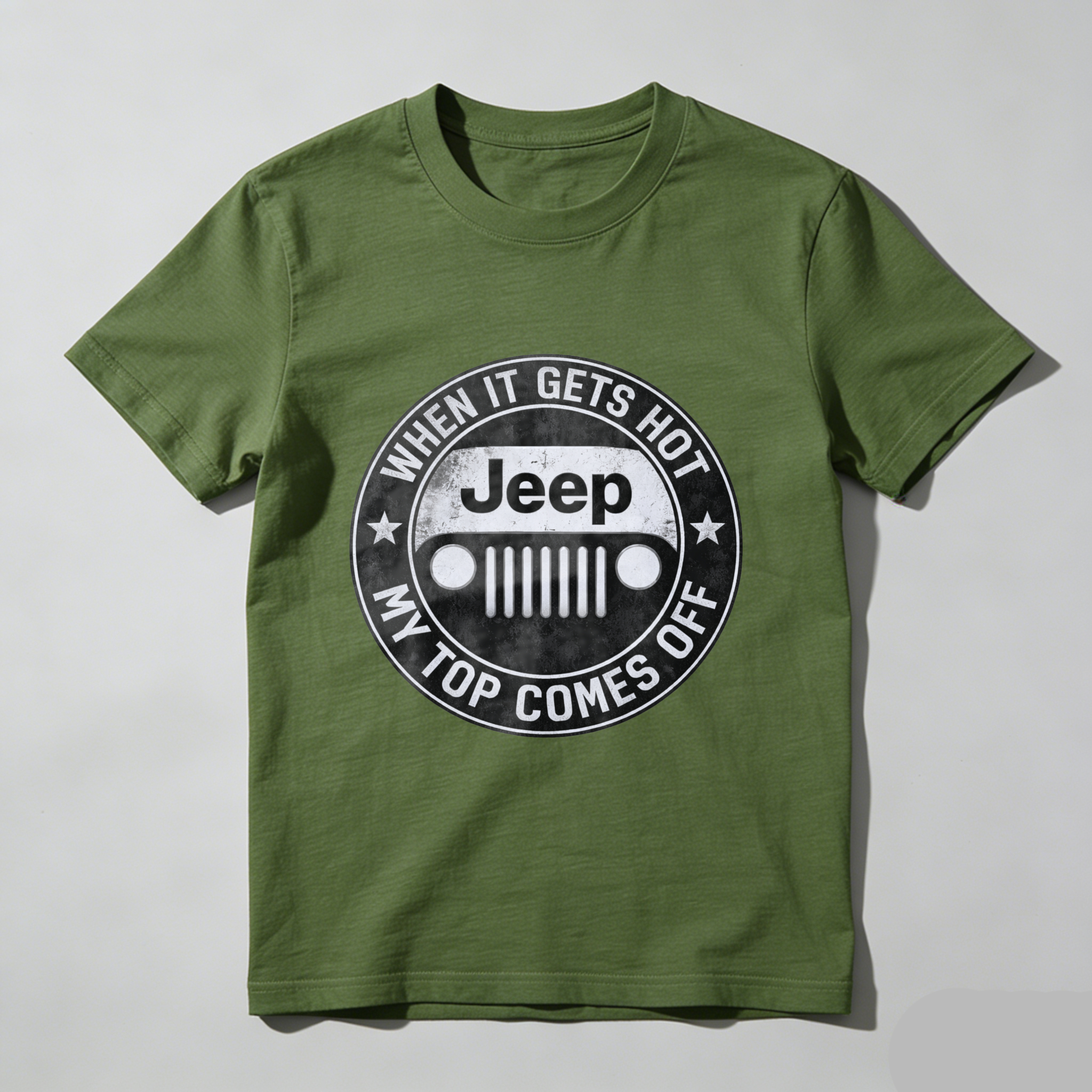 When It Gets Hot My Top Comes Off Jeep T Shirt For Jeep Lovers And Outdoor Enthusiasts