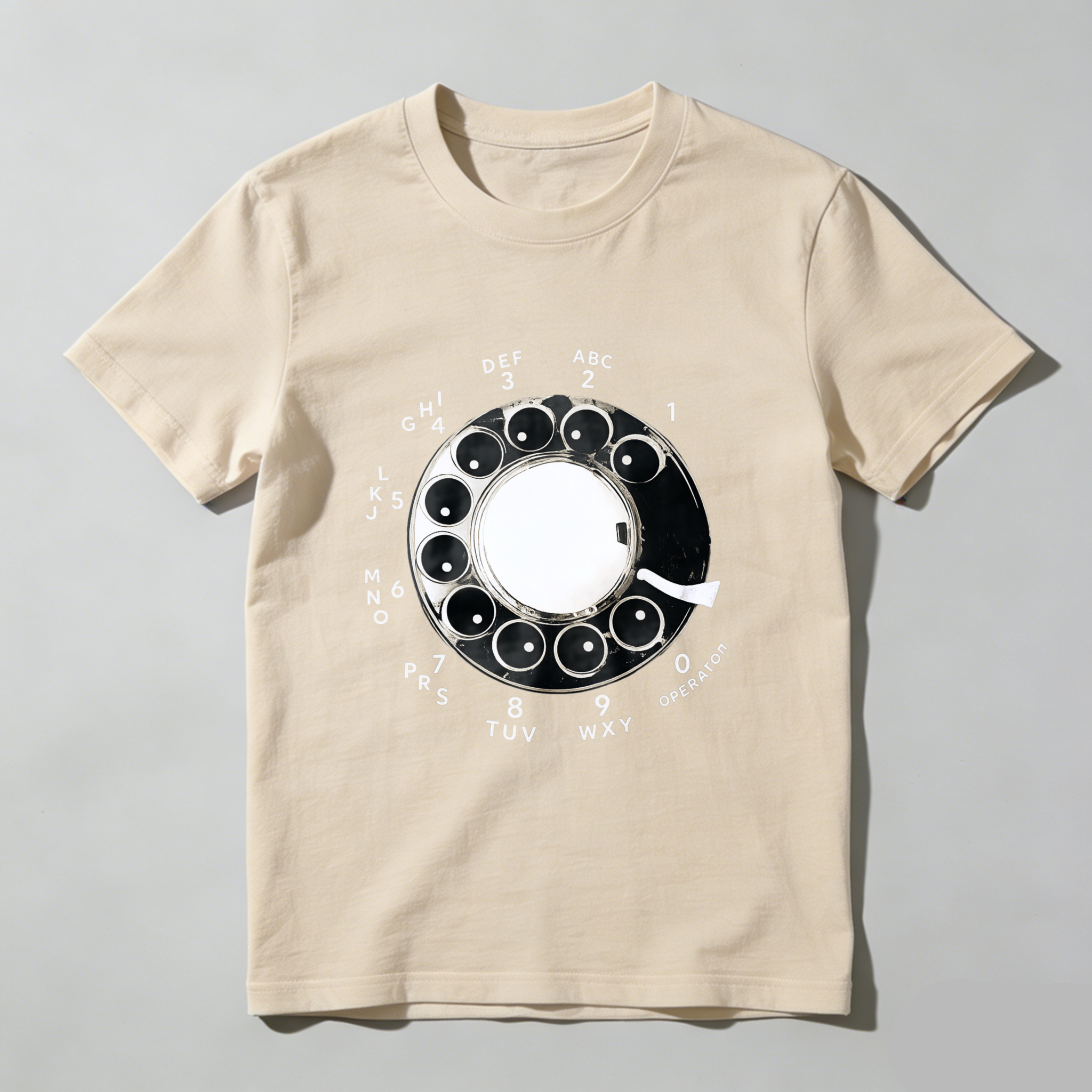 Retro Rotary Dial Phone T-Shirt Vintage Telephone Design Made In Usa Unisex Black Shirt Classic Communication Theme Graphic Tee