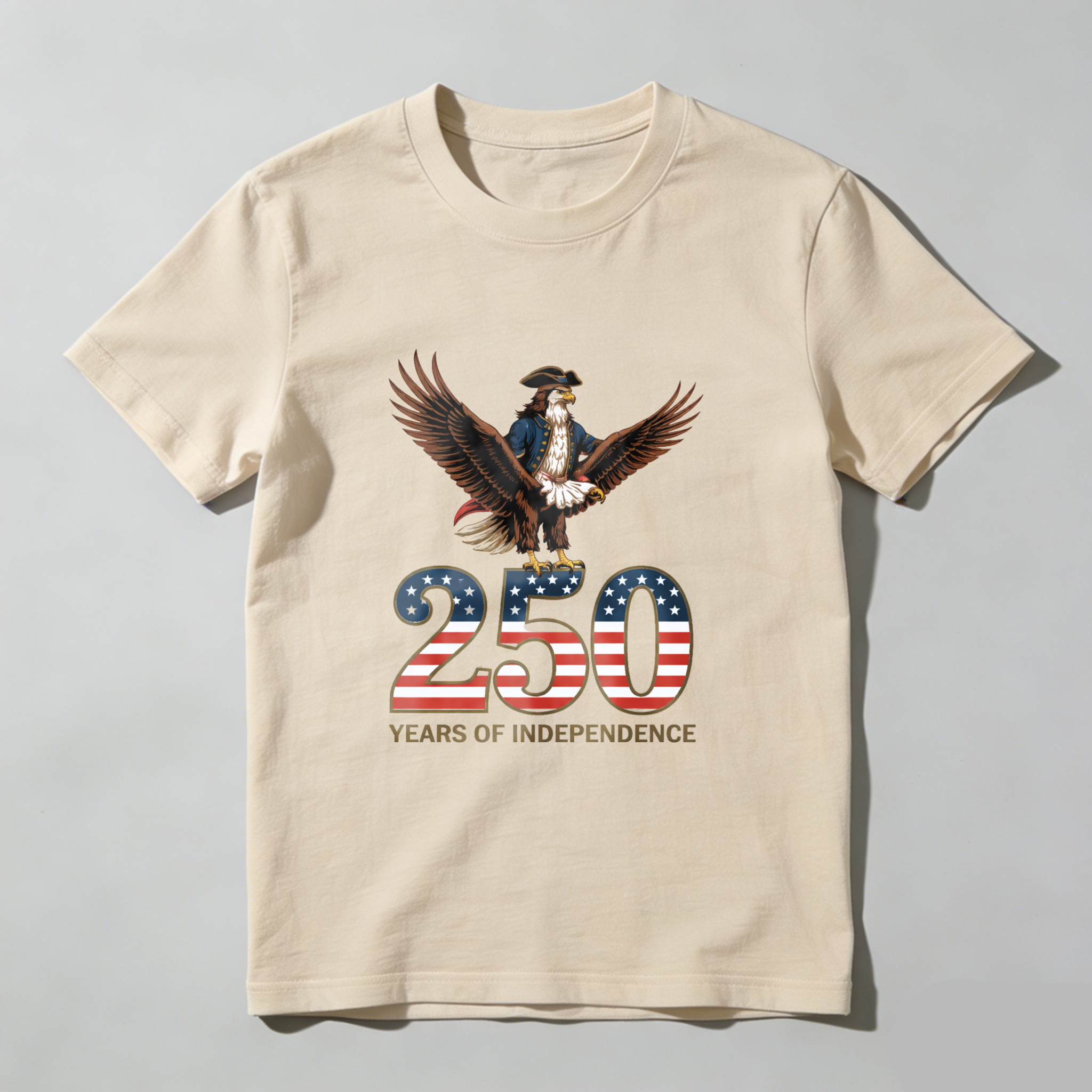 250 Years Of Independence American Eagle Patriotic T-Shirt For Men And Women Celebrating Usa Independence Day 2026