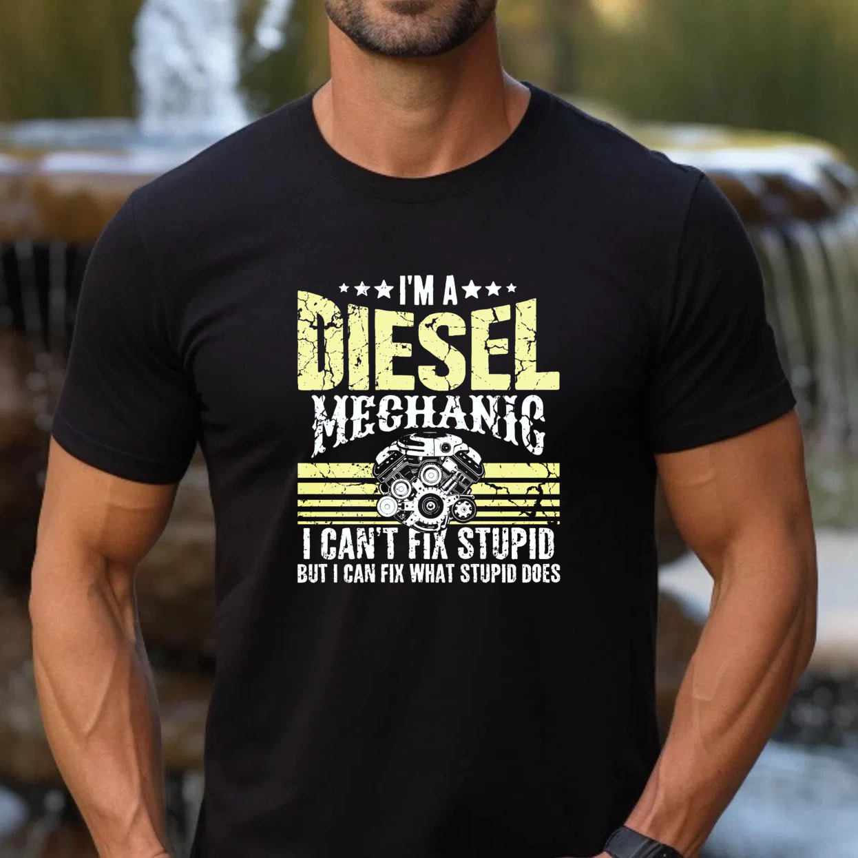 I Am A Diesel Mechanic I Cant Fix Stupid But I Can Fix What Stupid Does T Shirt