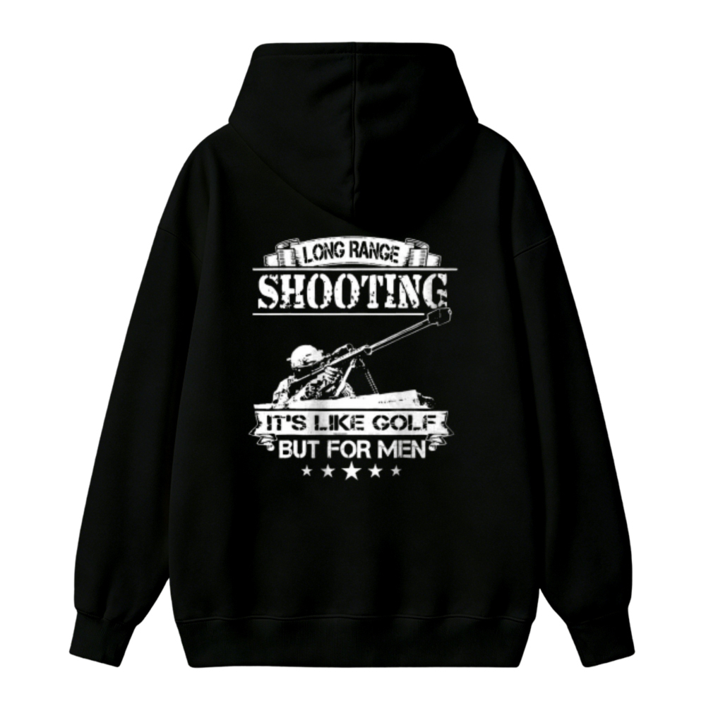 Long Range Shooting Its Like Golf But For Men Graphic Unisex Classic Hoodie
