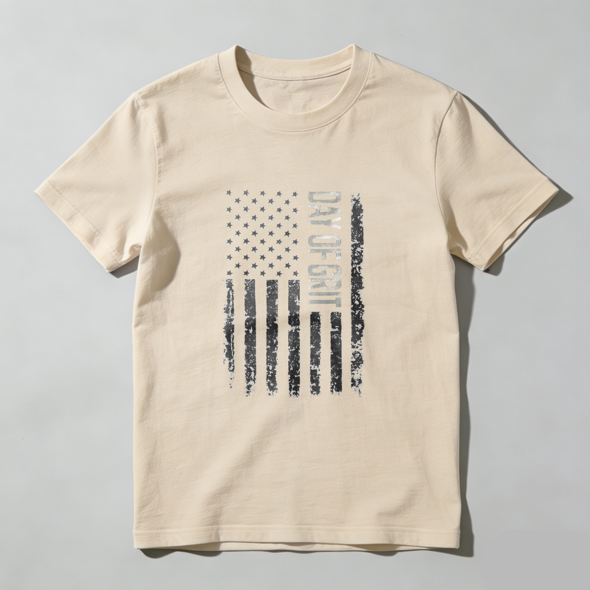 Day Of Gray American Flag T Shirt Made In Usa Patriotic Black Tee Men Women Unisex Apparel