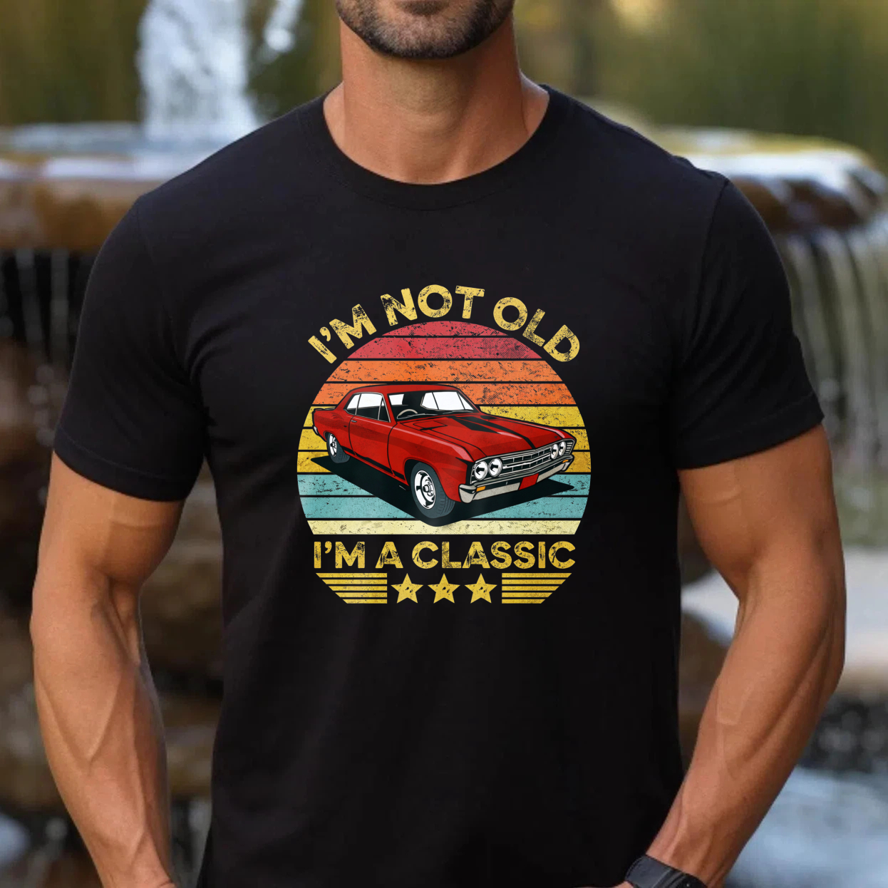 I M Not Old I M A Classic Vintage Car T Shirt Retro Design For Men And Women Funny Statement Graphic Tee