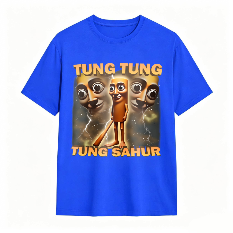 100% Cotton Tung Tung Tung Sahur Graphic Tee